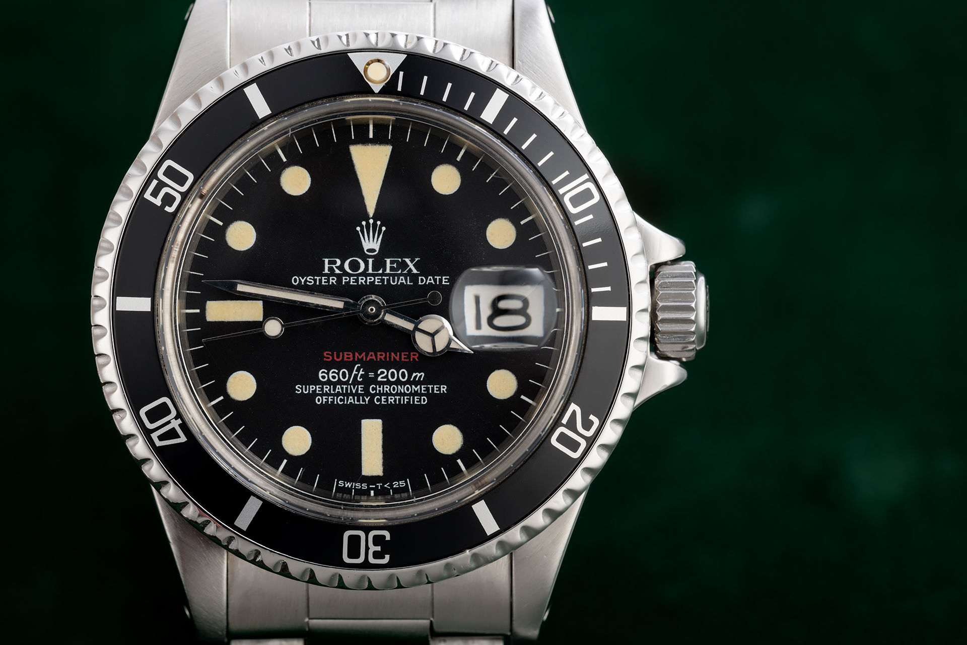 ref 1680 | Box & Papers 'Red Writing' Submariner | Rolex Submariner Date