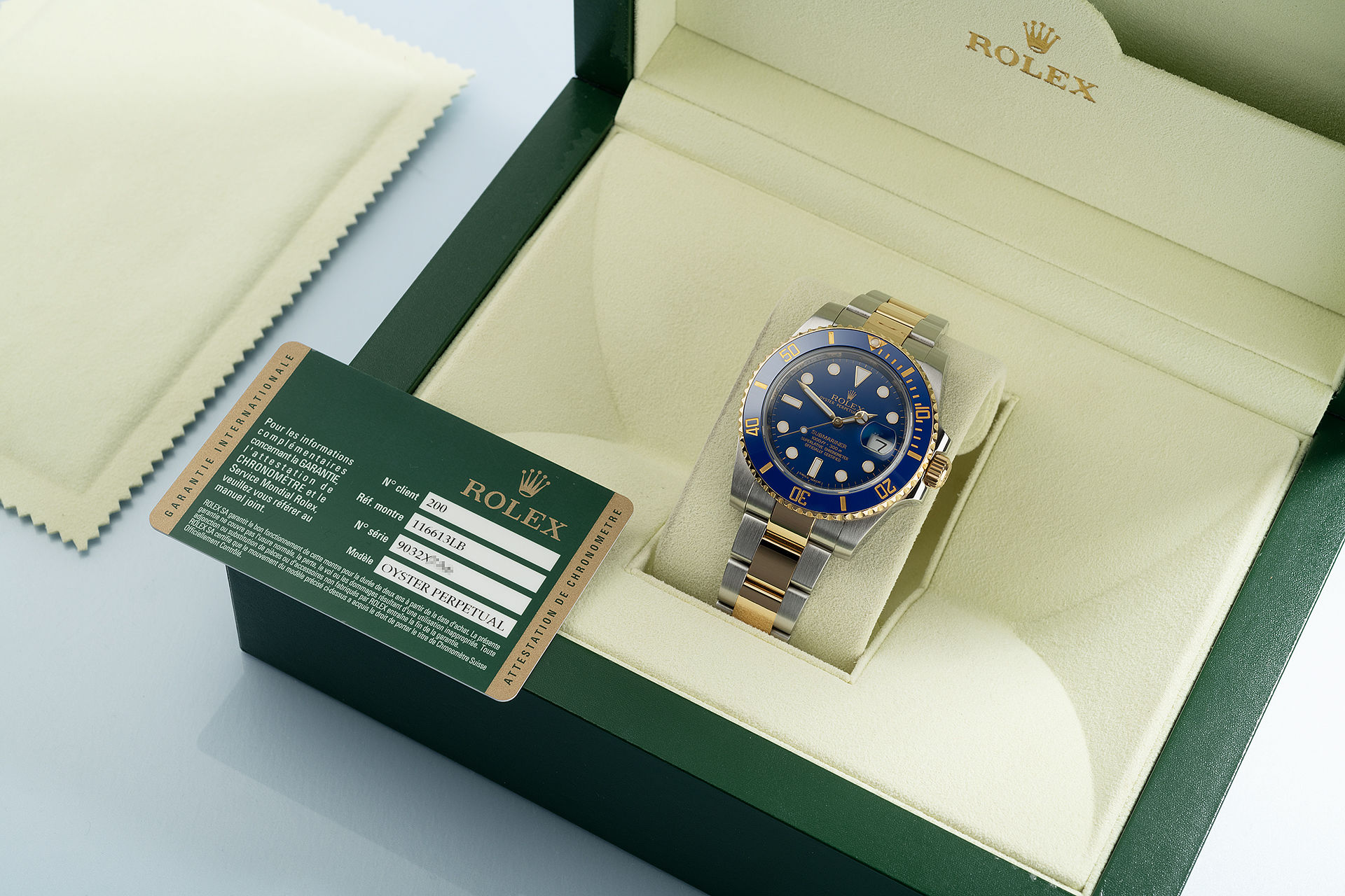 "Box & Papers" | ref 116613LB | Rolex Submariner Date