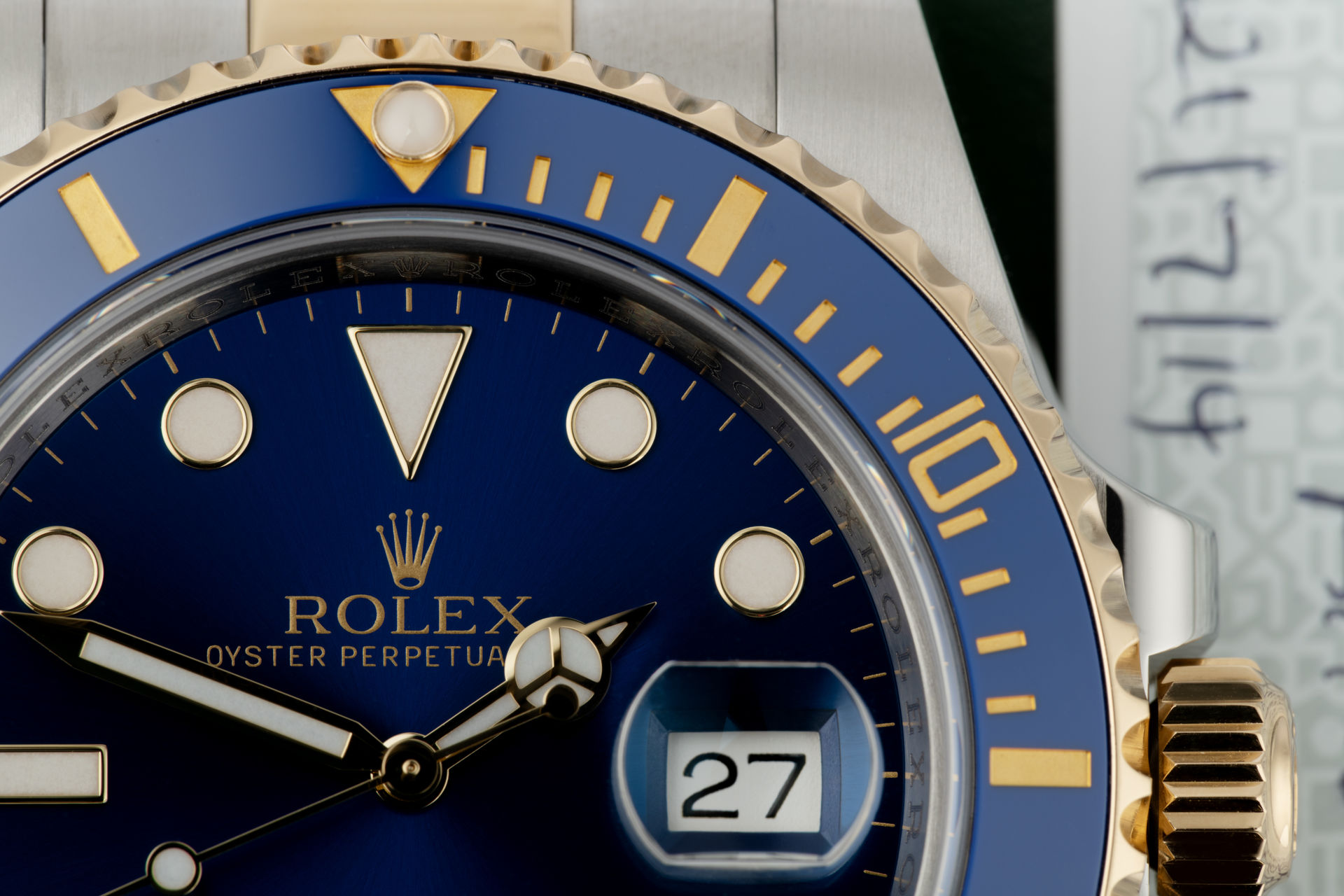 ref 116613LB | Ceramic Model 'Gold & Steel ' | Rolex Submariner Date