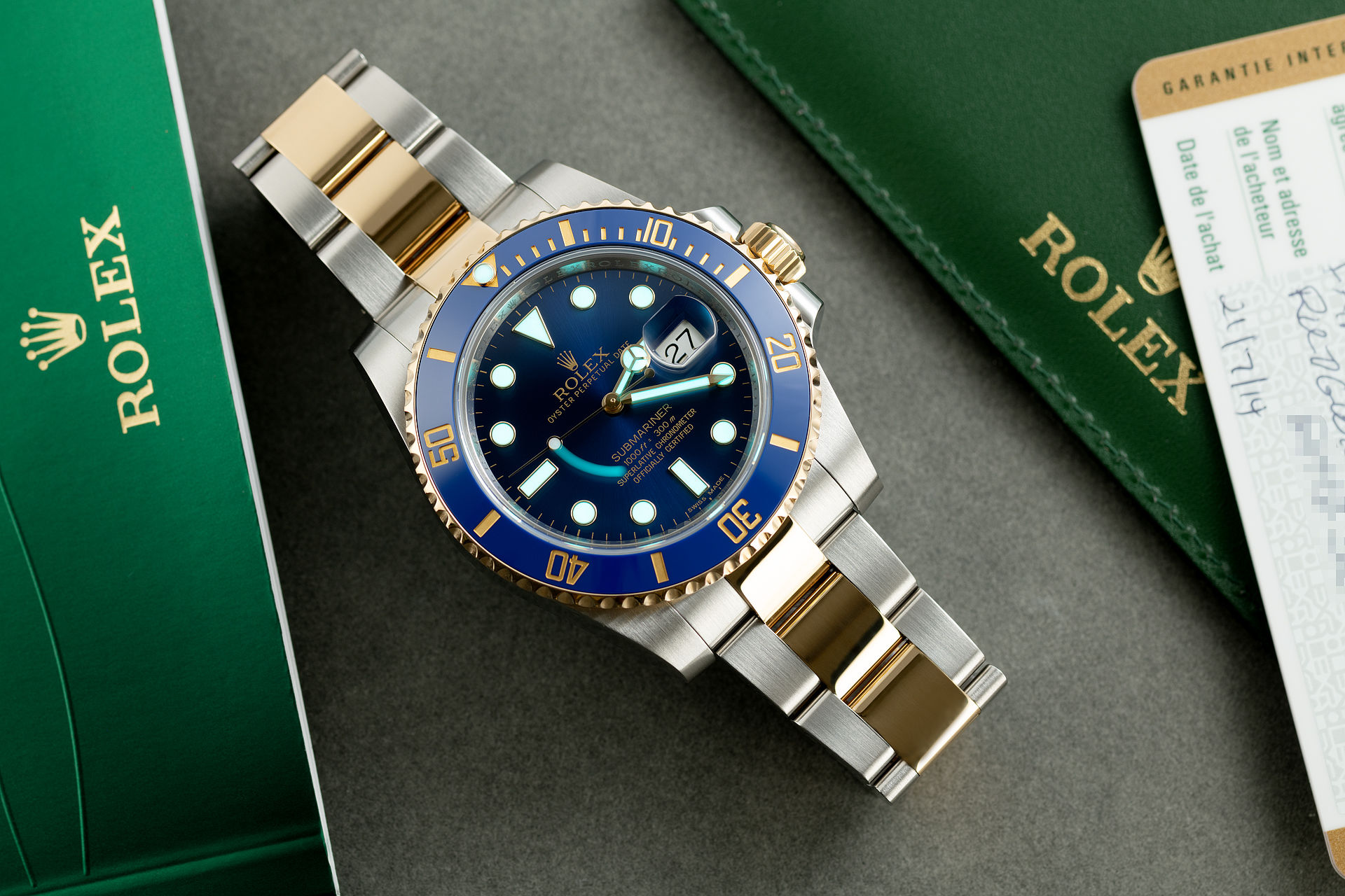 ref 116613LB | Ceramic Model 'Gold & Steel ' | Rolex Submariner Date