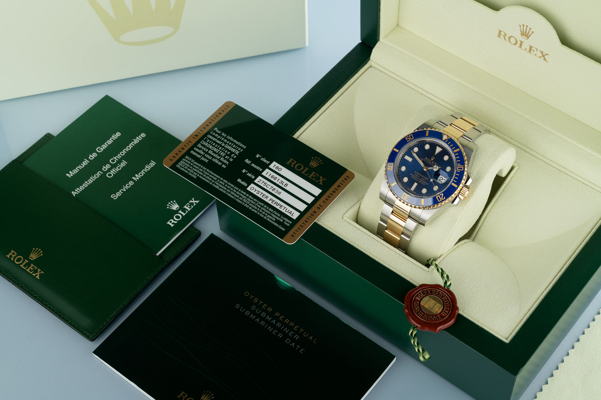 ref 116613LB | Ceramic Model 'Gold & Steel ' | Rolex Submariner Date