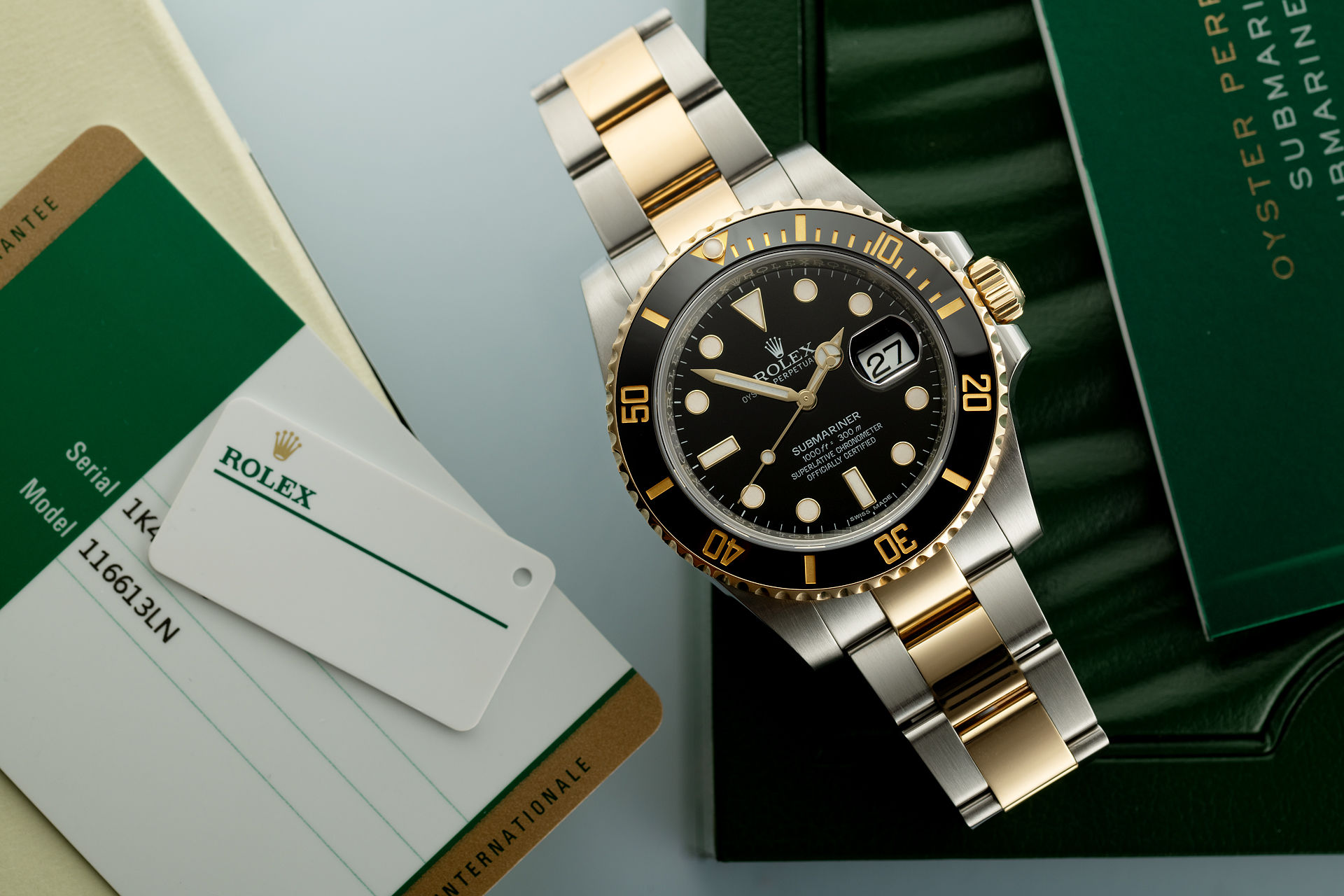 ref 116613LN | 'Cerachrom Bezel' Gold & Steel | Rolex Submariner Date