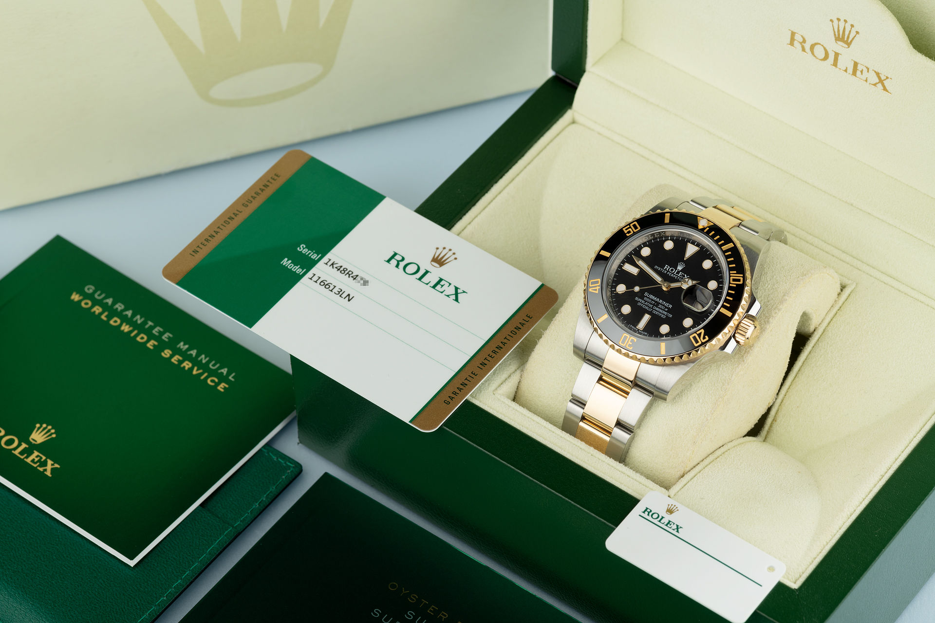 ref 116613LN | 'Cerachrom Bezel' Gold & Steel | Rolex Submariner Date