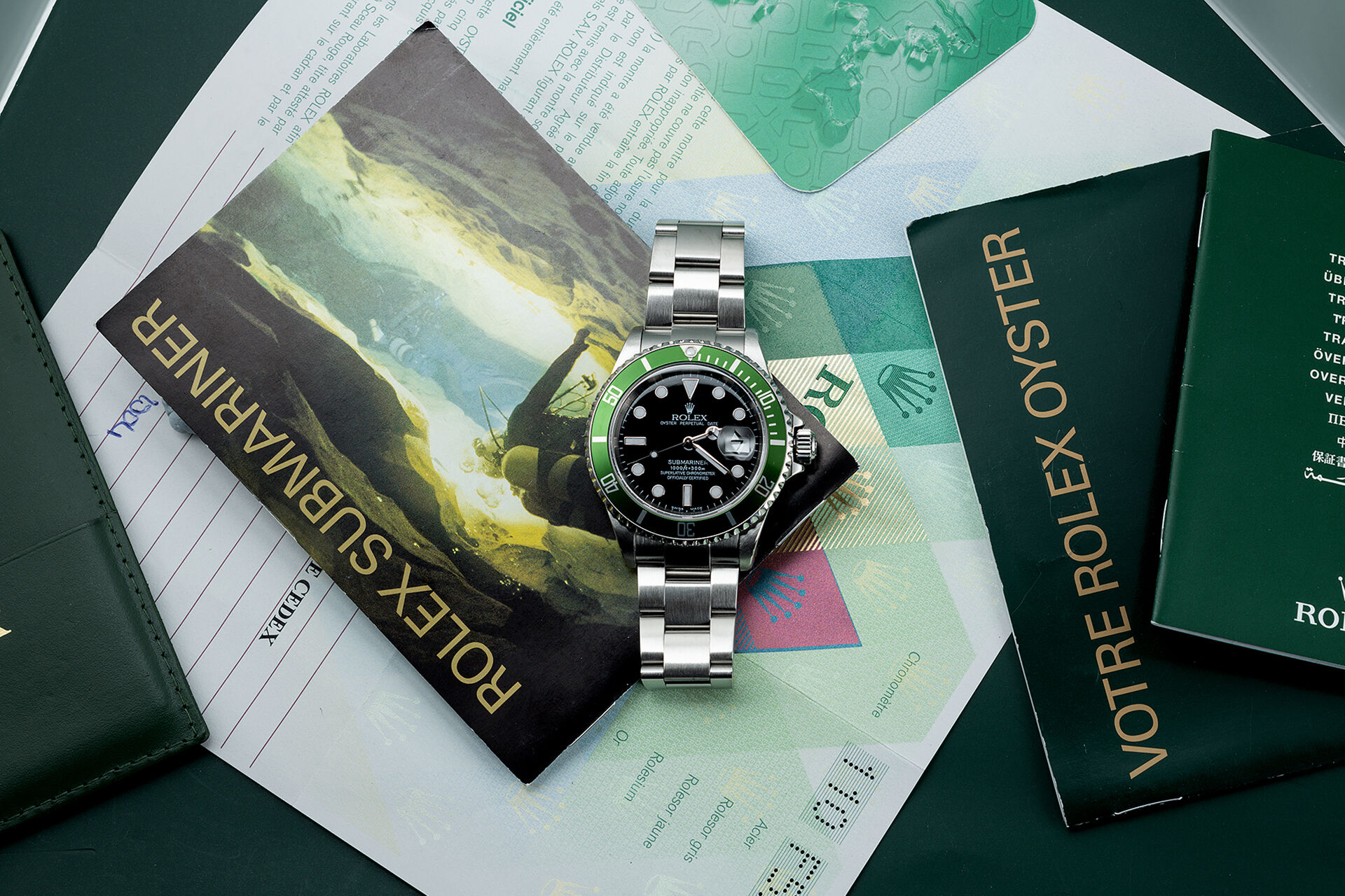 Rolex Submariner Date Watches | ref 16610LV | F Serial 'Kermit' | The Watch  Club