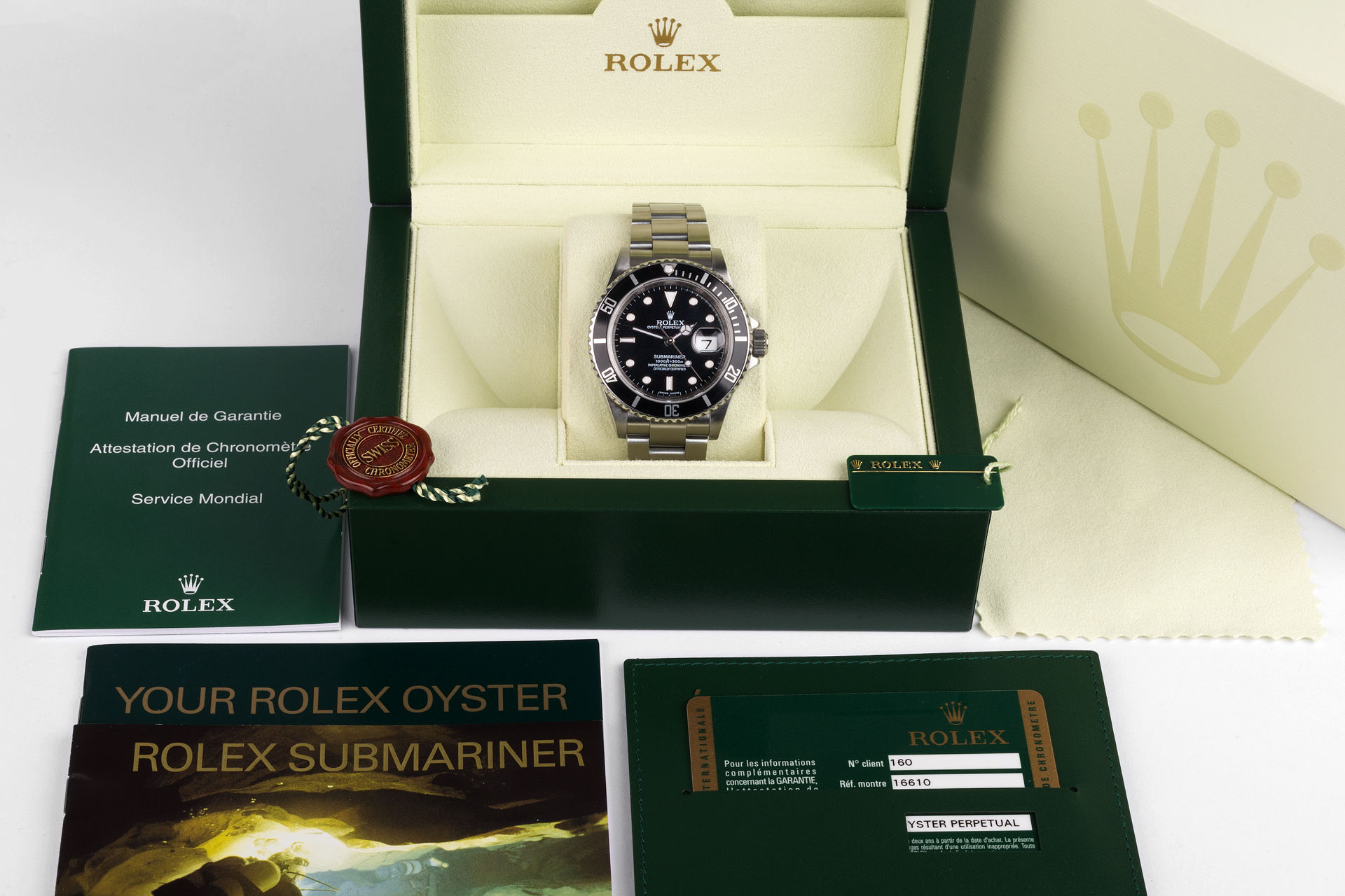 ref 16610 | Randem Serial, Complete Set  | Rolex Submariner Date