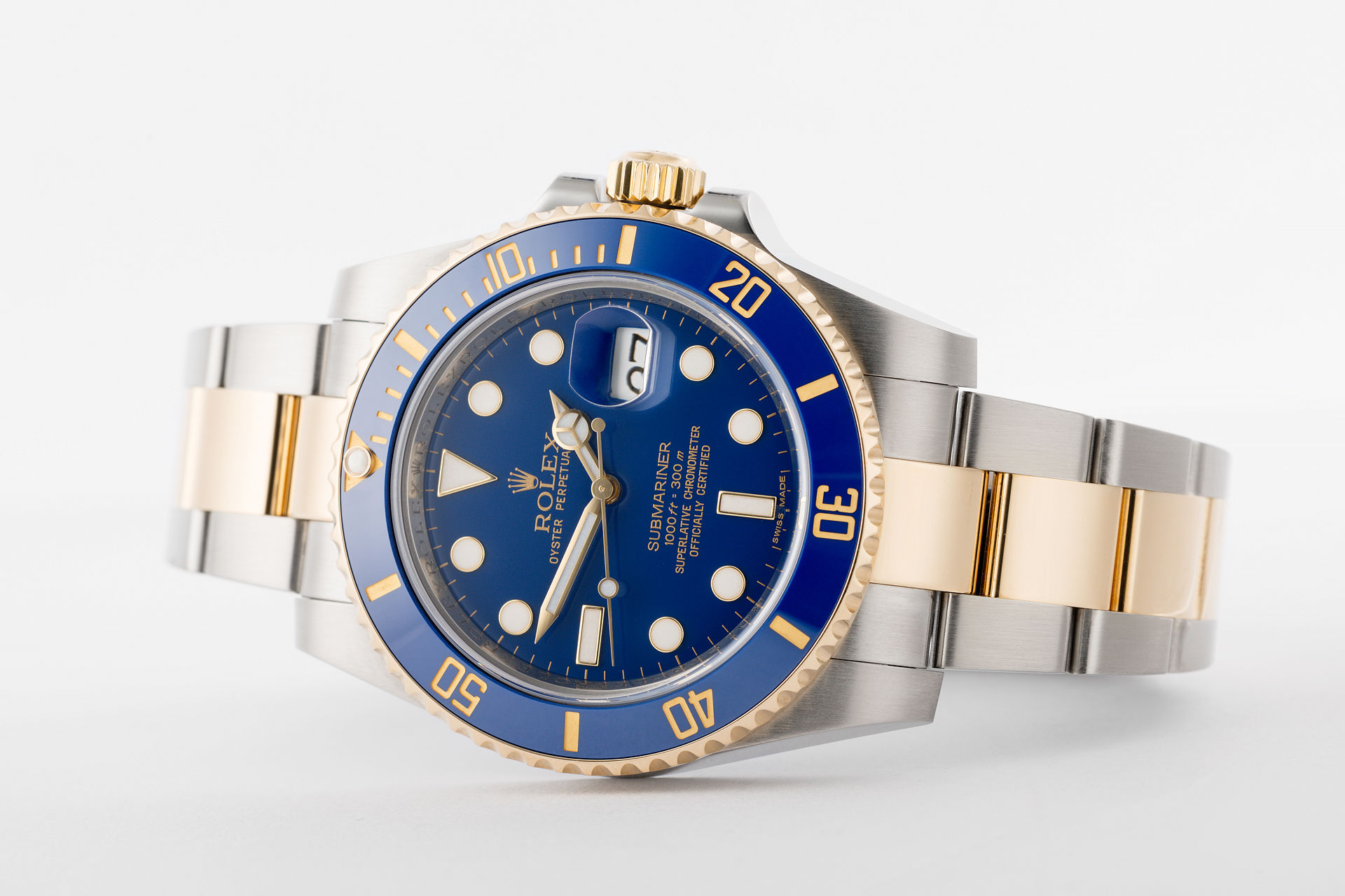 ref 116613LB | Gold & Steel 'Full Set' | Rolex Submariner Date