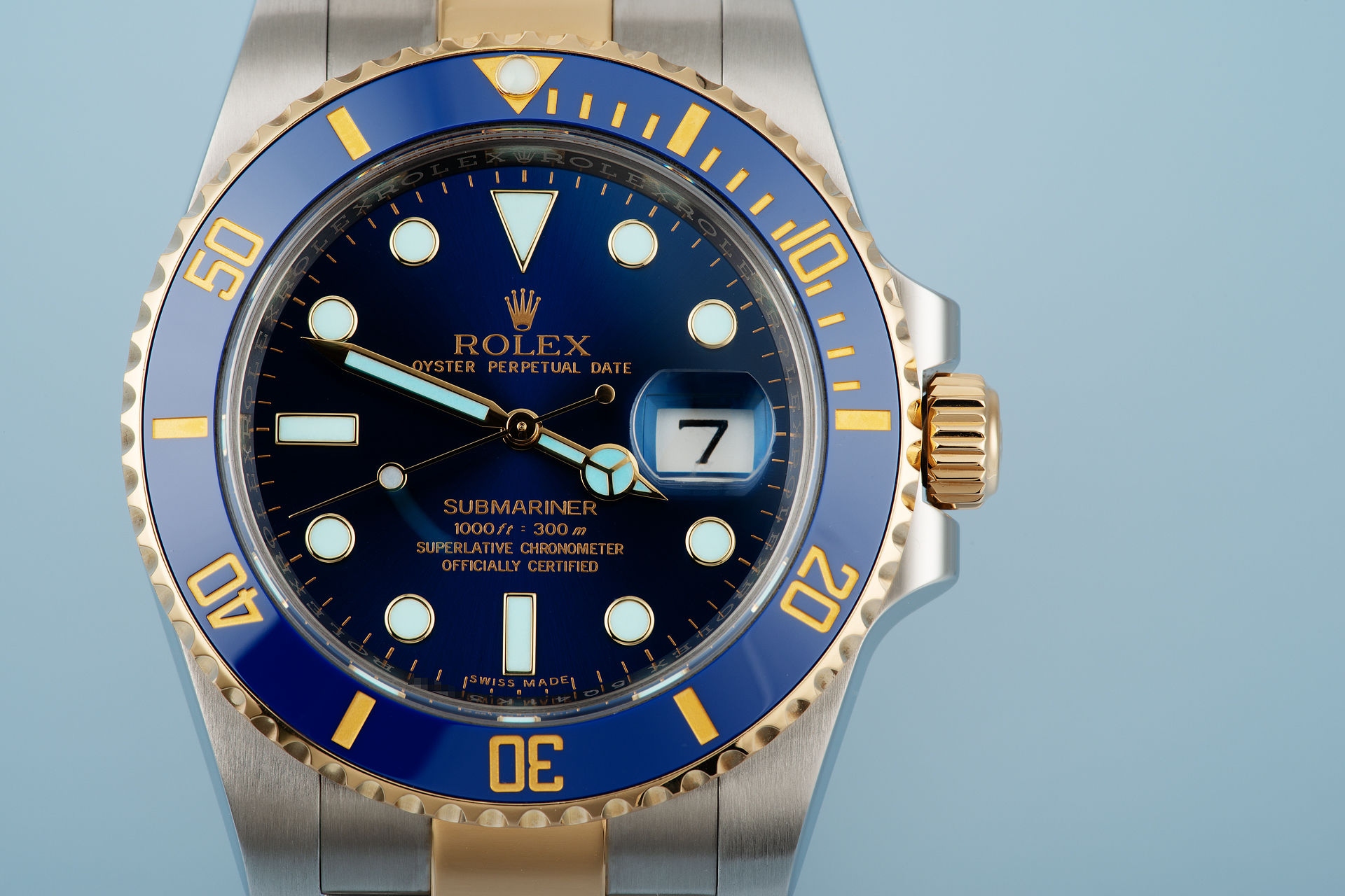 ref 116613LB | Gold & Steel 'Full Set' | Rolex Submariner Date