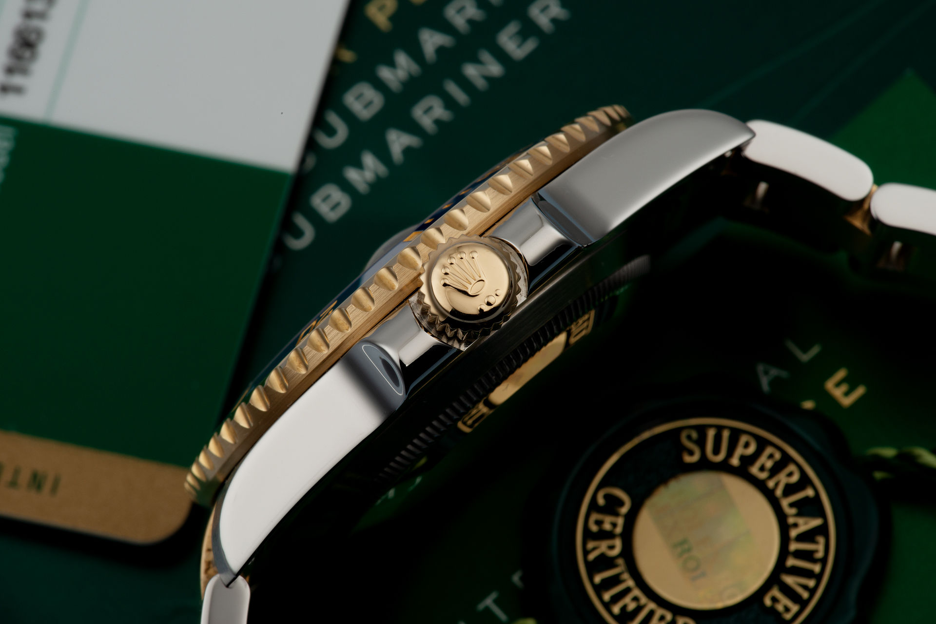 ref 116613LB | Gold & Steel 'Full Set' | Rolex Submariner Date