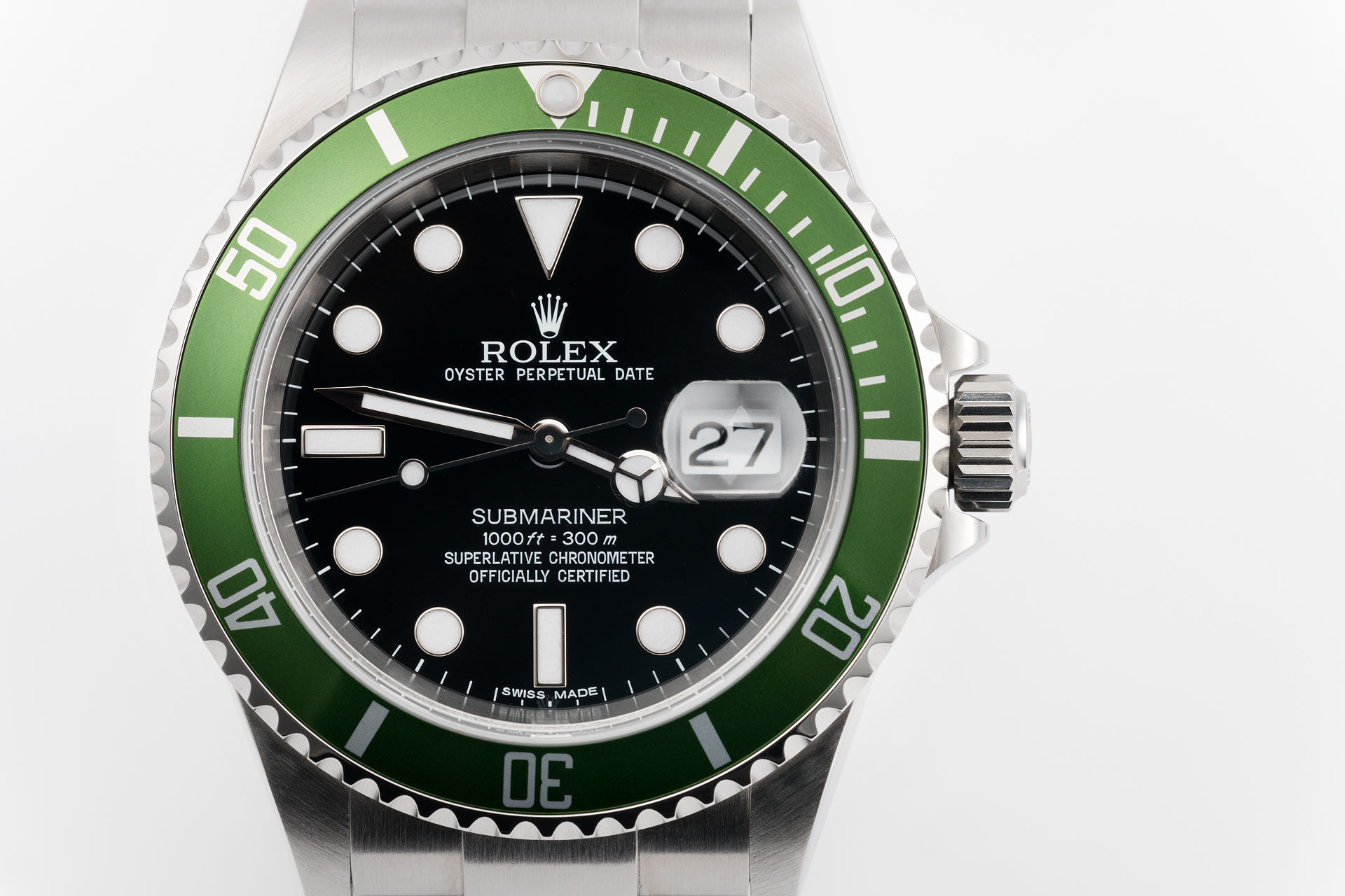 ref 16610LV | Green Bezel 'Anniversary' | Rolex Submariner Date