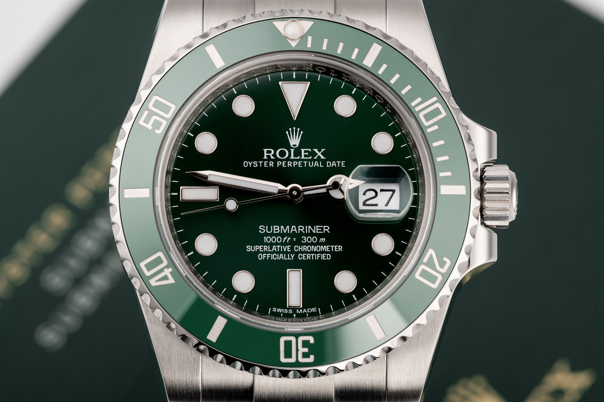 Rolex Submariner Date Watches | ref 116610LV | 'Hulk' Complete Set ...