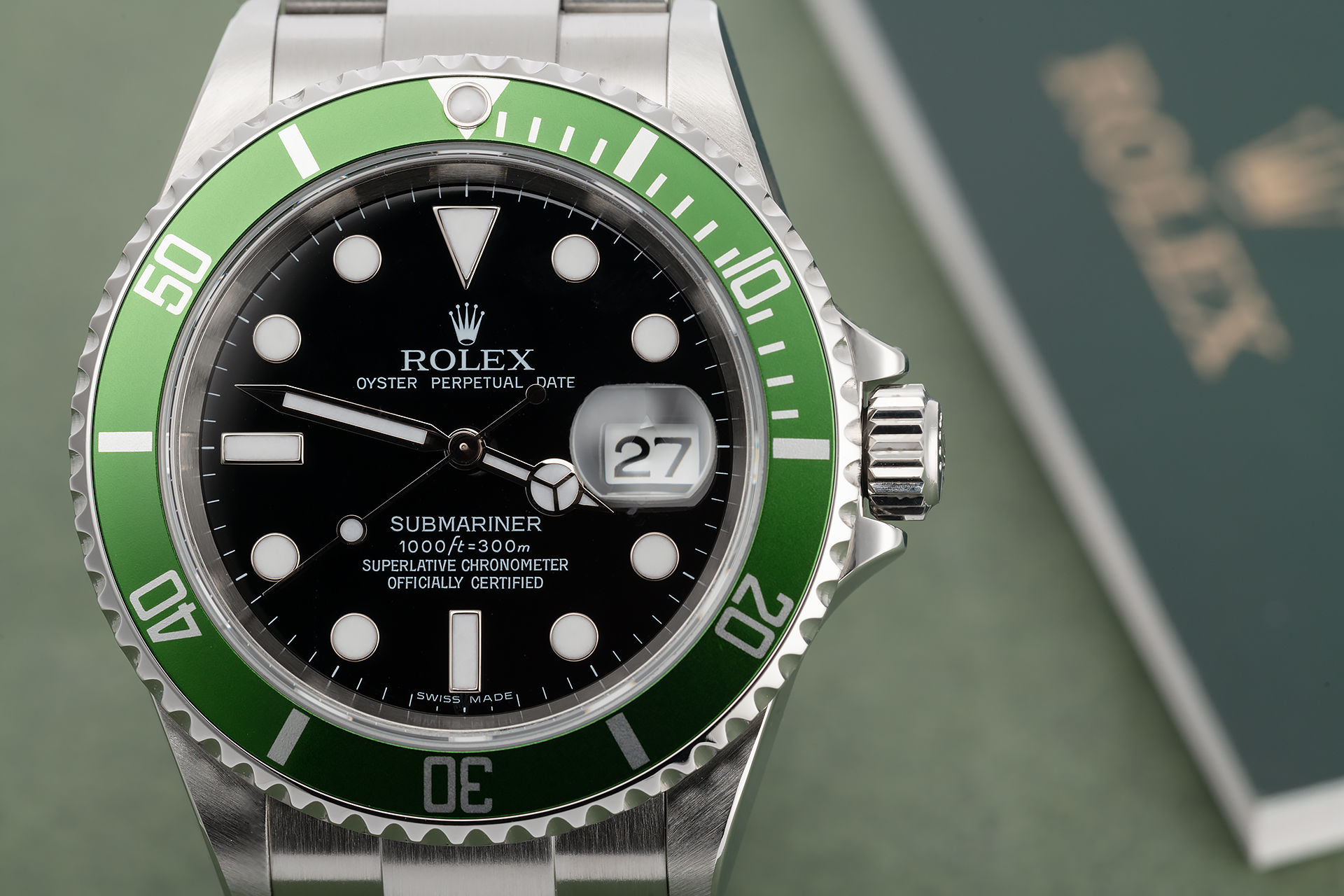 ref 16610LV | 'Kermit' Complete Set | Rolex Submariner Date