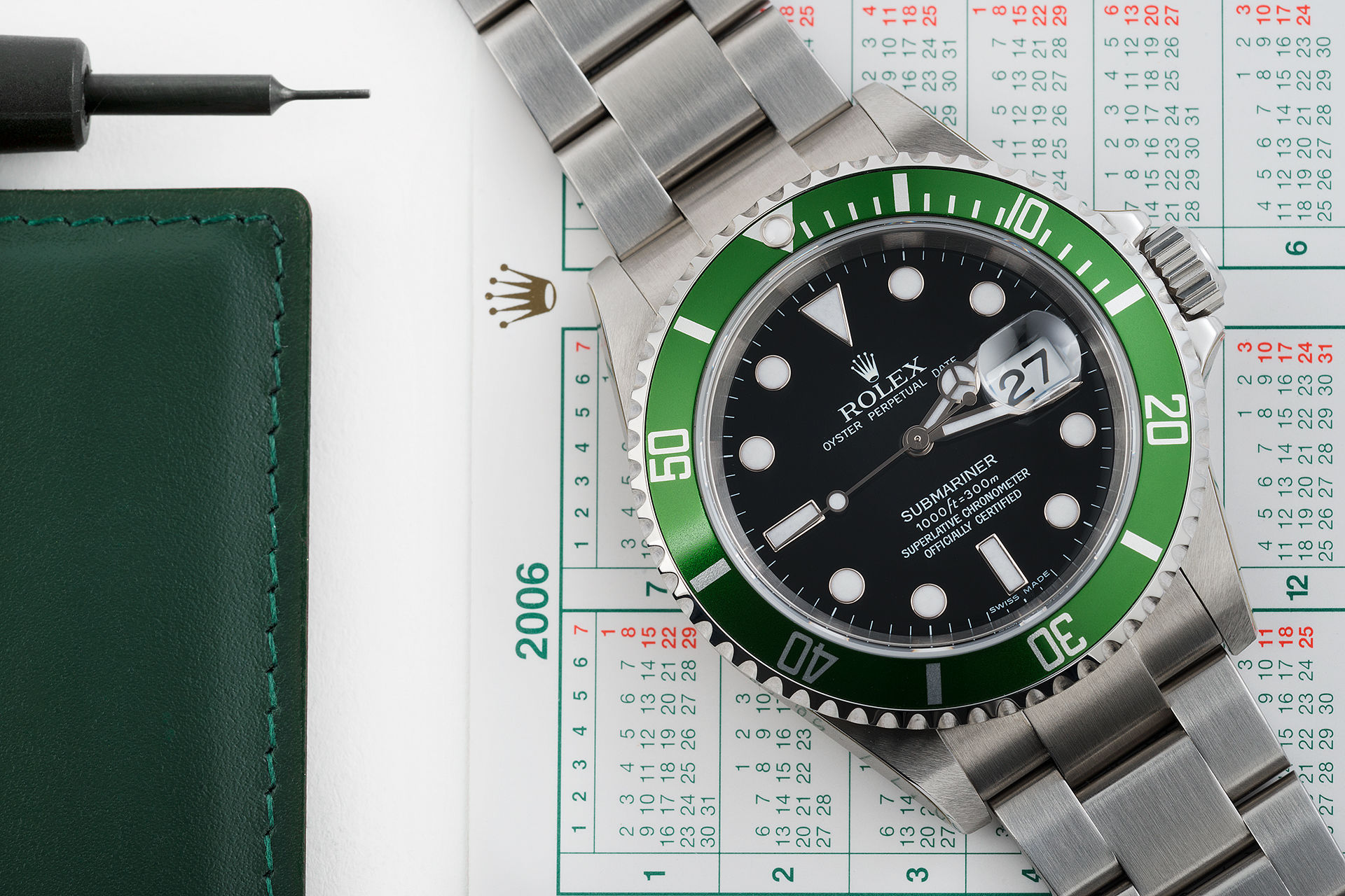 ref 16610LV | 'Mk IV' Green Bezel | Rolex Submariner Date