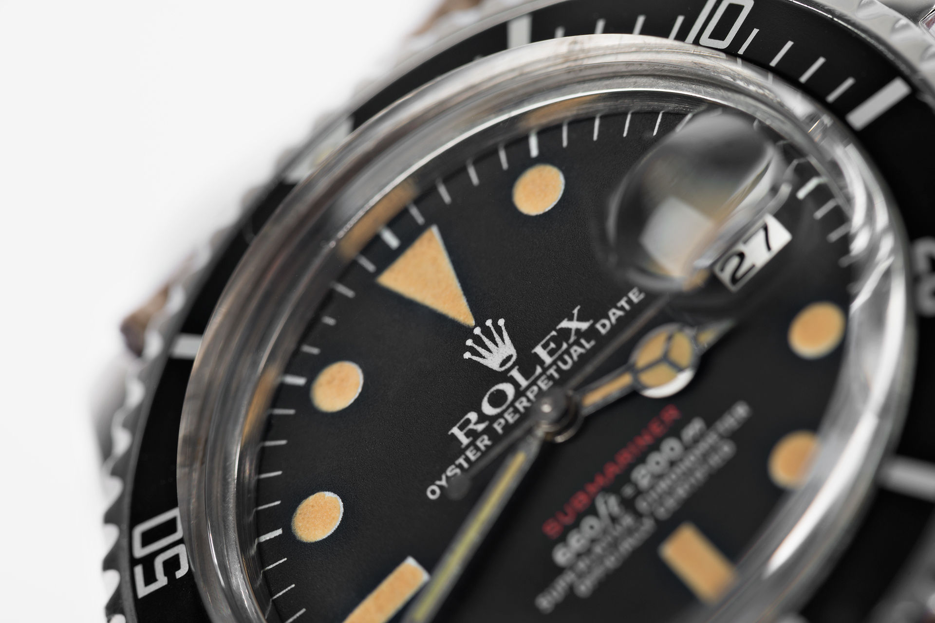 ref 1680 | 'Red Writing' Butterscotch Patina | Rolex Submariner Date