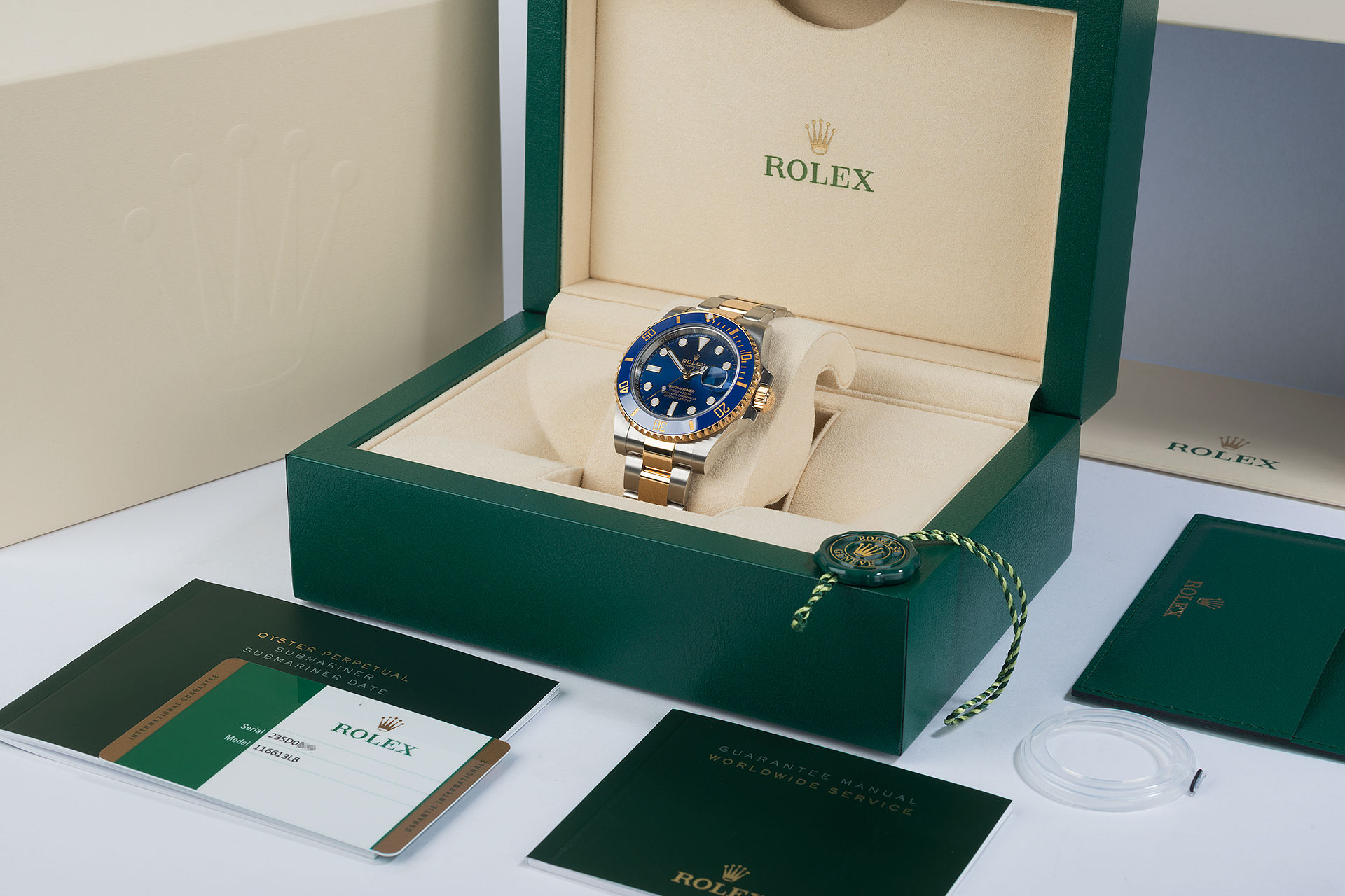 ref 116613LB | New 5 Year Warranty 'Gold & Steel Model' | Rolex Submariner Date