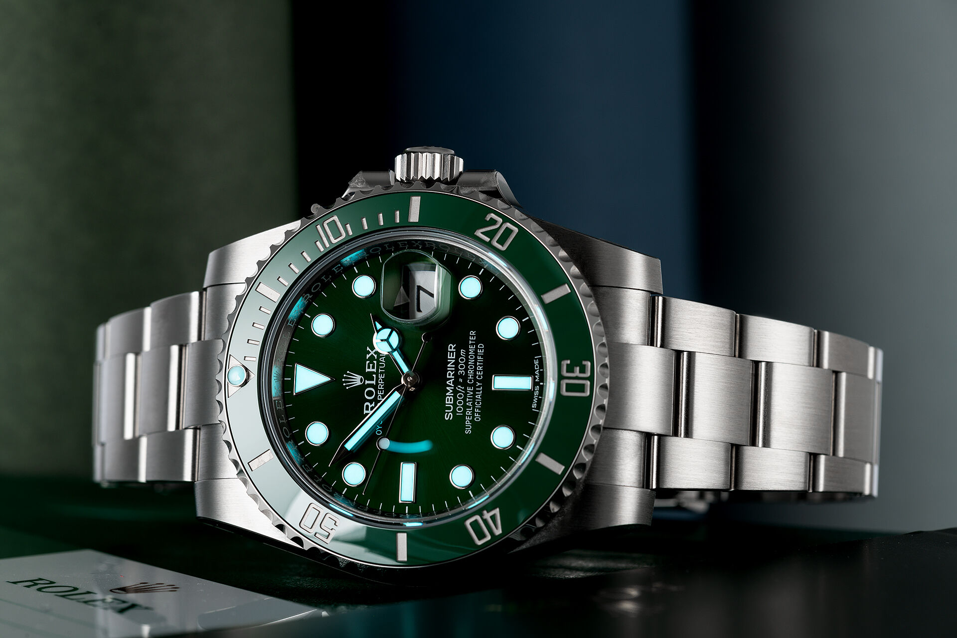 Rolex Submariner Date 116610LV Hulk 2019 Green Dial Discontinued