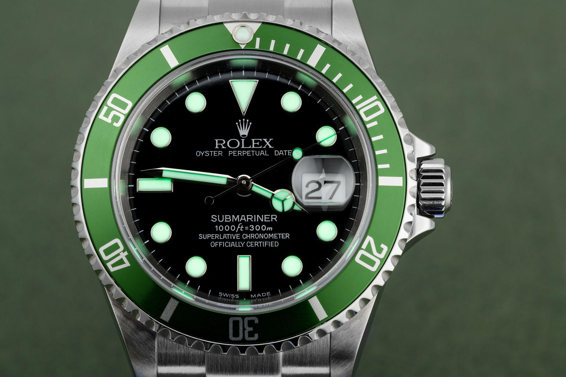 ref 16610LV | Rare Early 'F-Series' Full Set | Rolex Submariner Date