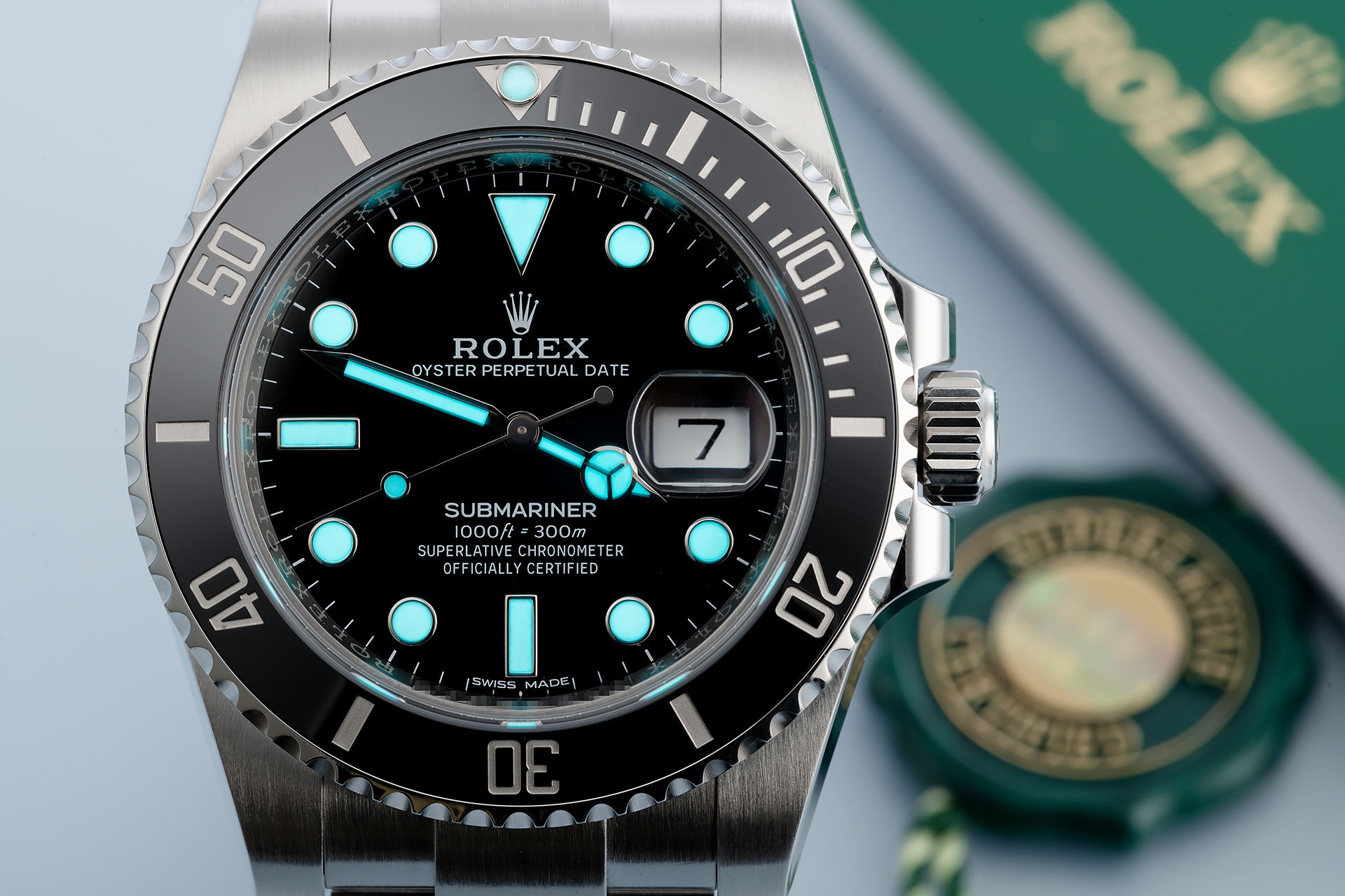 Rolex Submariner Date Watches ref 116610LN Rolex Warranty to 2024