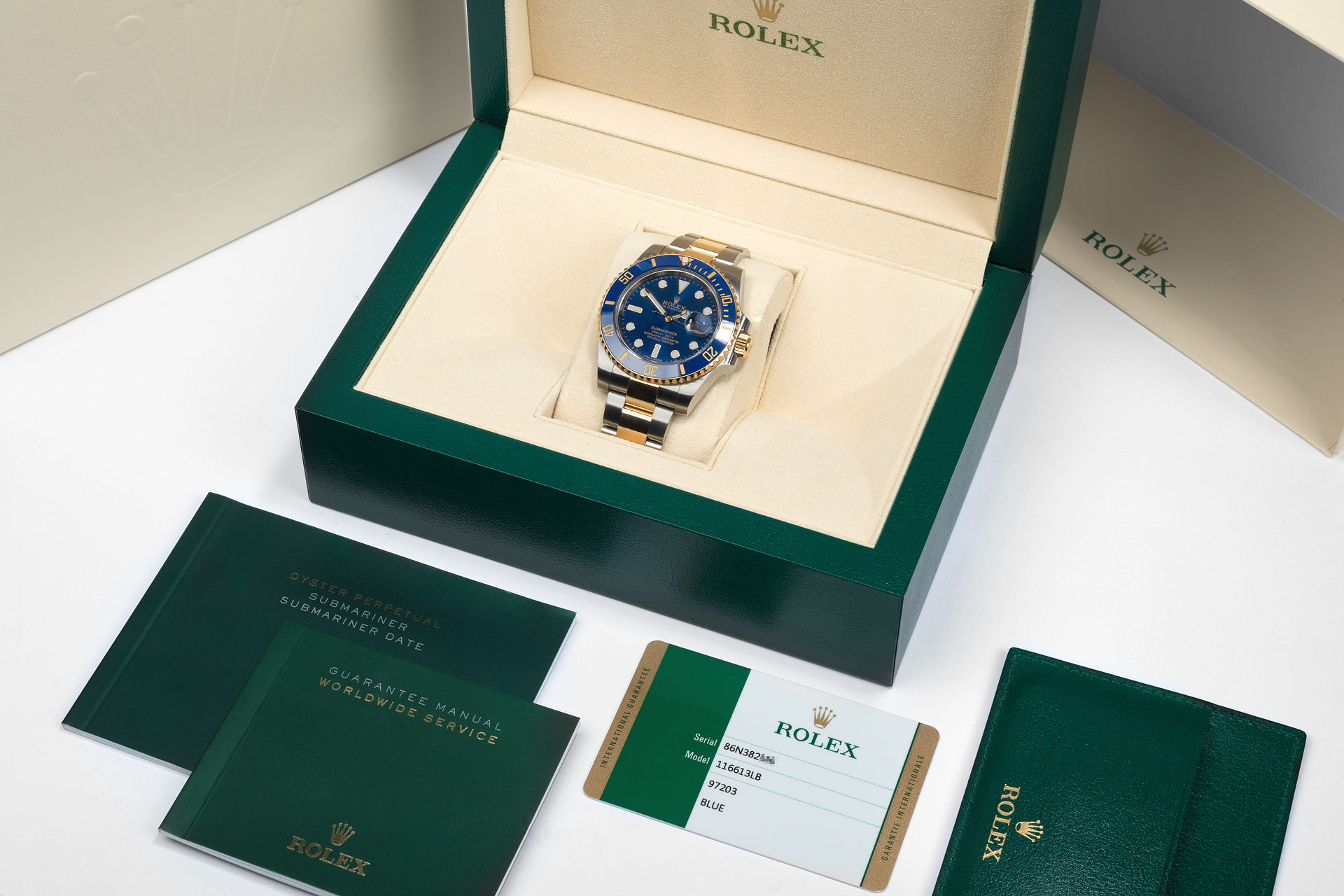 ref 116613LB | Rolex Warranty 'Full Set' | Rolex Submariner Date