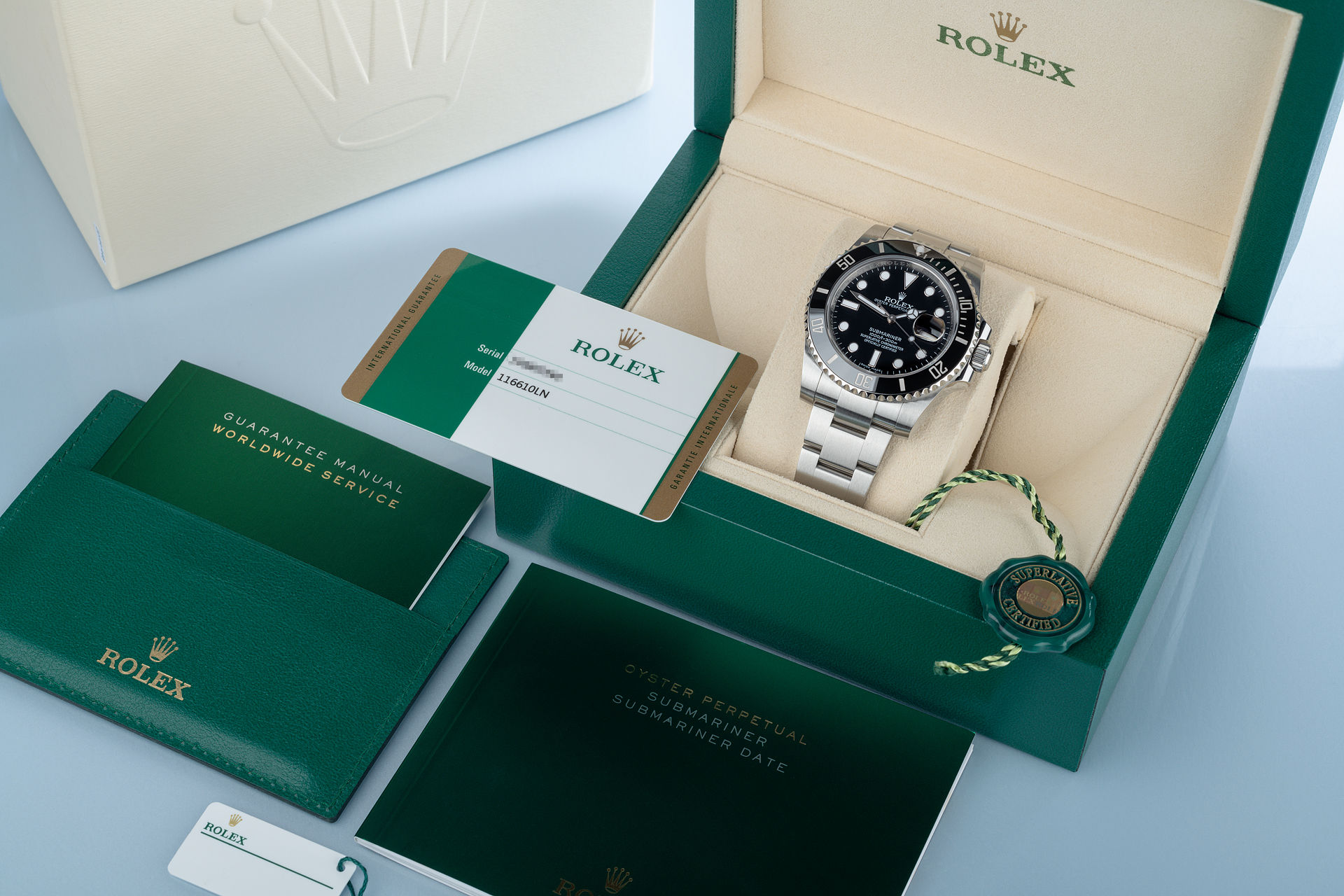 ref 116610LN | Rolex Warranty to 2021 | Rolex Submariner Date