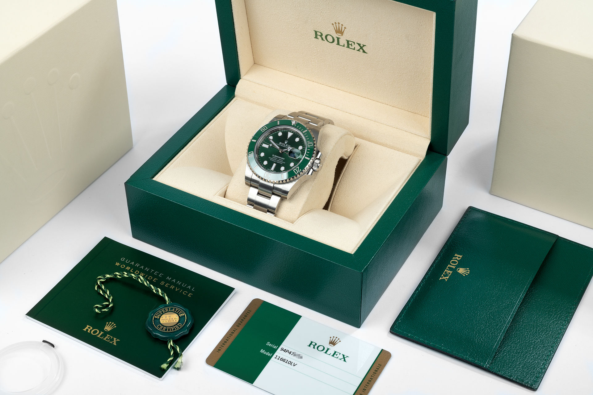 ref 116610LV | Rolex Warranty to 2022 | Rolex Submariner Date