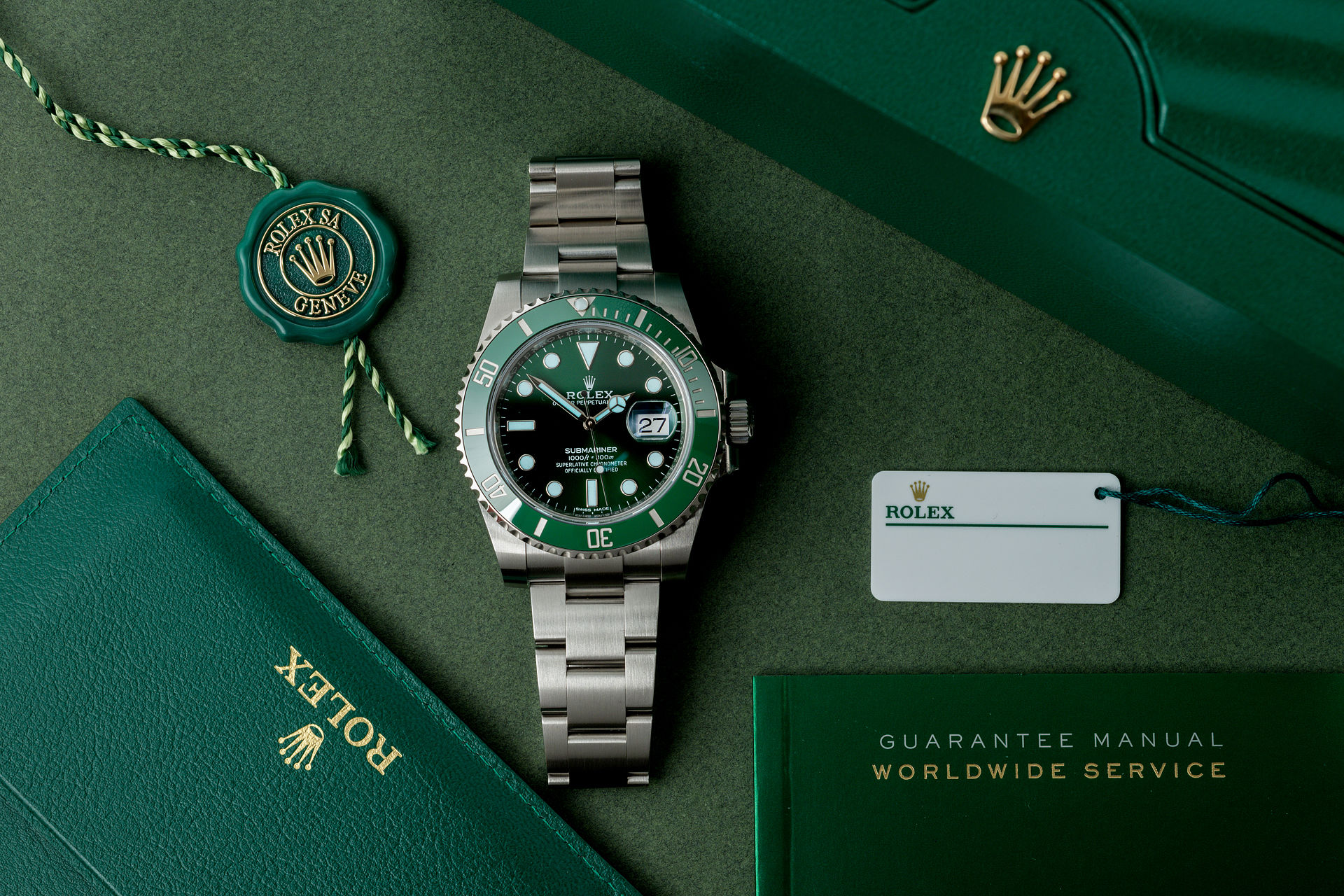 Rolex NEW RELEASE 2023 MKII Bezel Submariner Date 41mm “Starbucks” GREEN  BEZEL