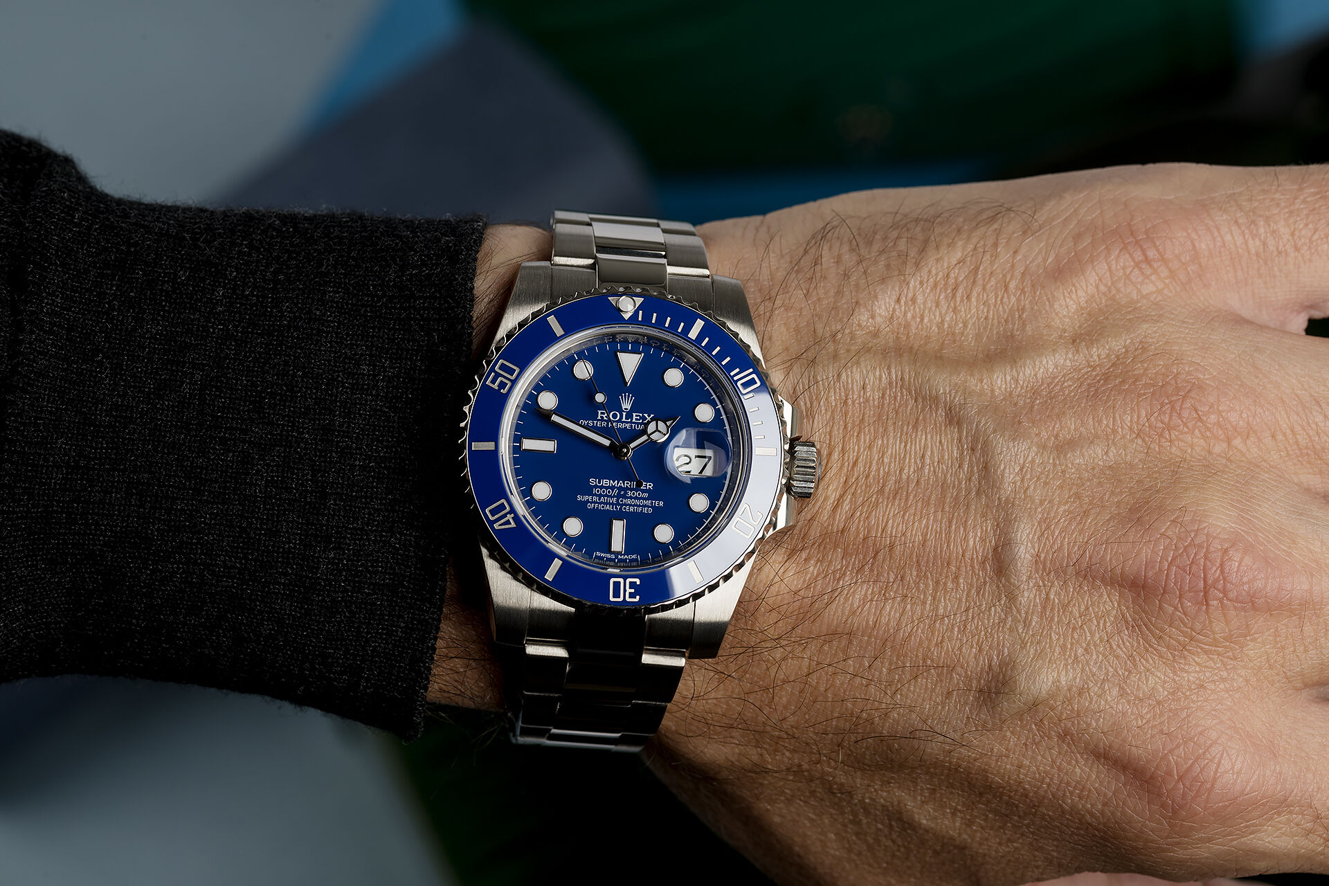 ref 116619LB | White Gold Blue Dial  | Rolex Submariner Date