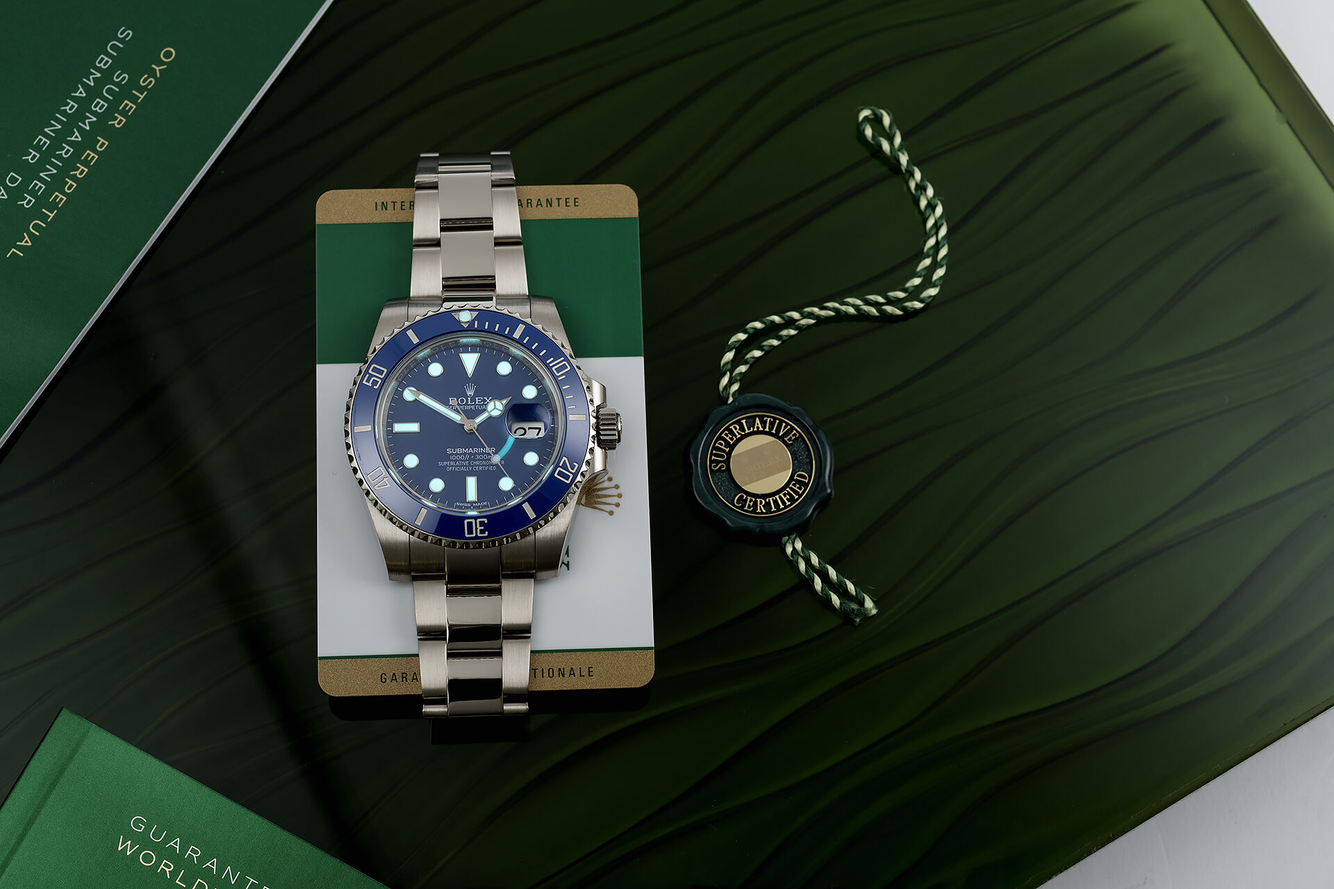 ref 116619LB | White Gold Blue Dial  | Rolex Submariner Date