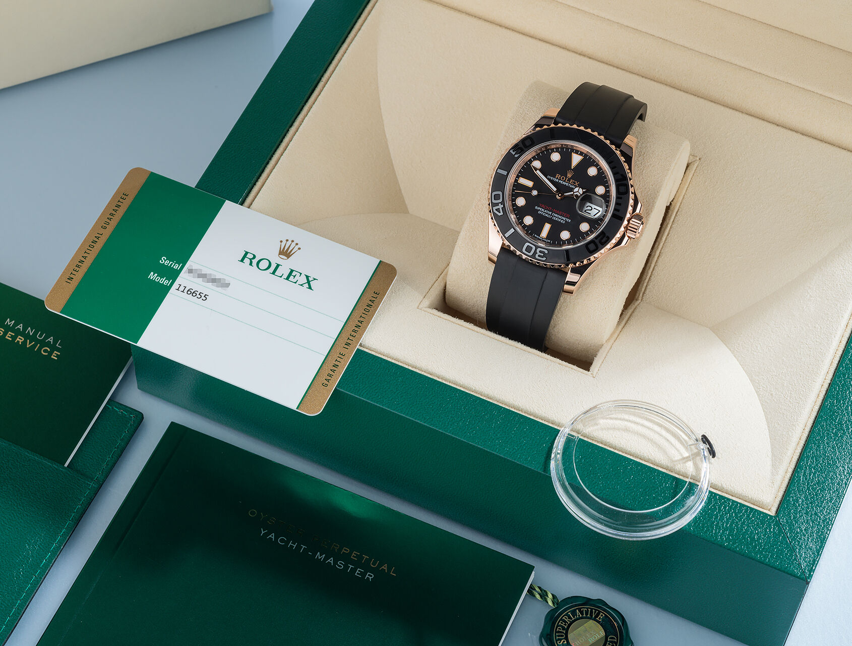 ref 116655 | 116655 - Box & Certificate | Rolex Yacht-Master