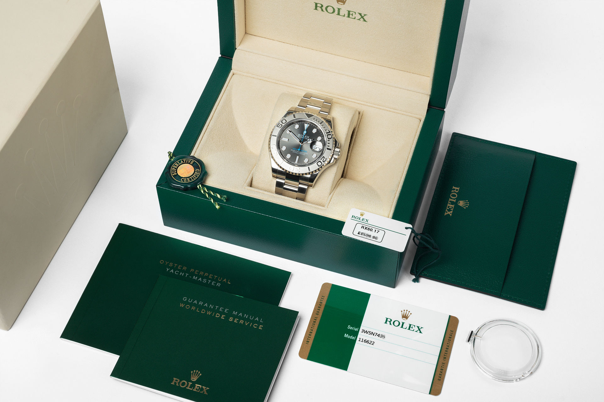 ref 116622 | Rhodium Dial '5 Year Warranty' | Rolex Yacht-Master