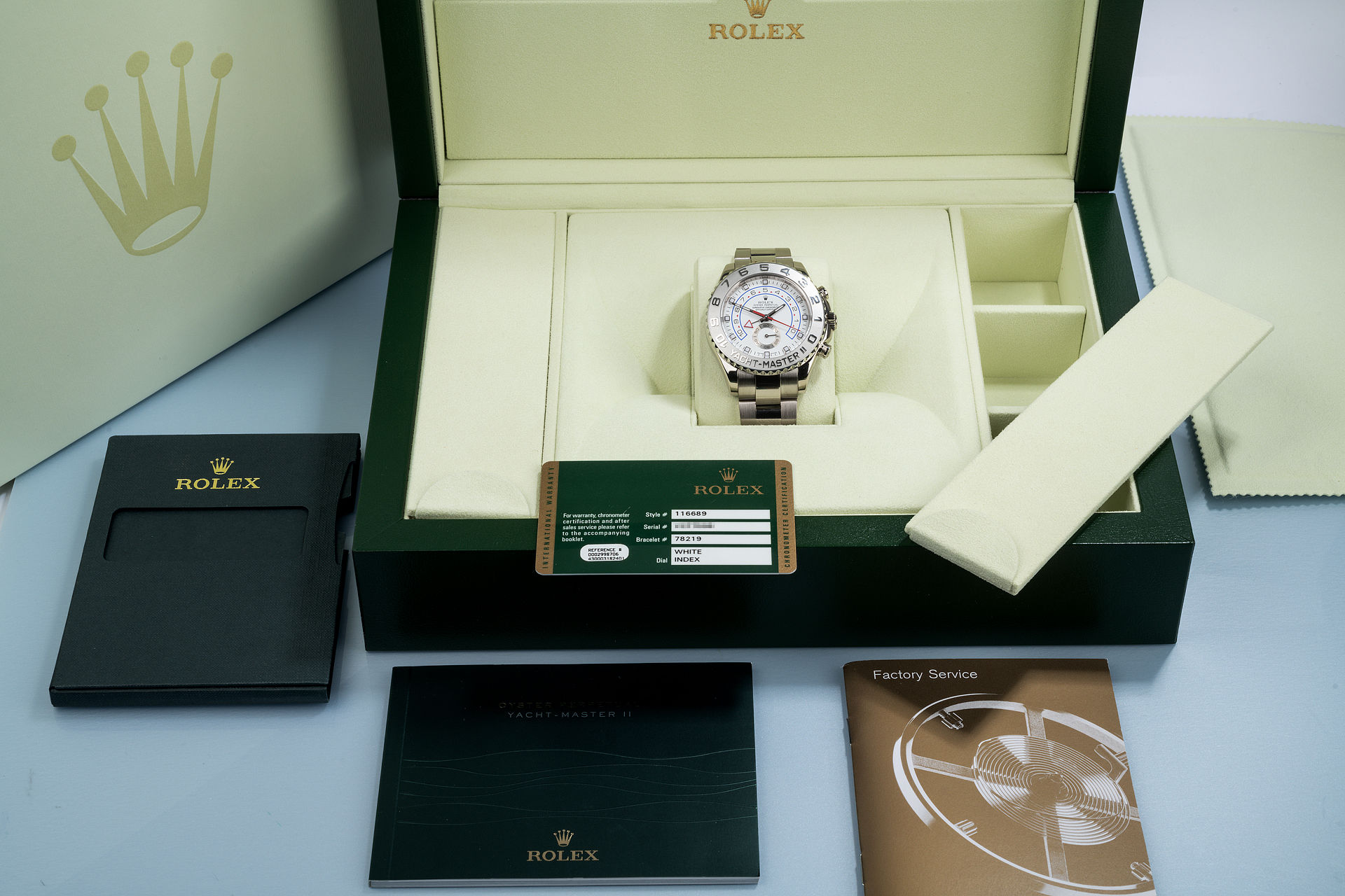 ref 116689 | Platinum Bezel 'Countdown Chronograph' | Rolex Yacht-Master II