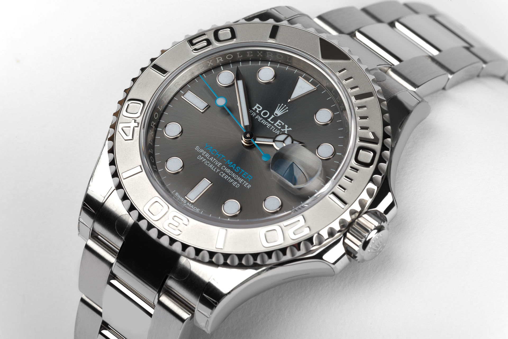 ref 116622 | Platinum Bezel 'Fully Stickered' | Rolex Yacht-Master