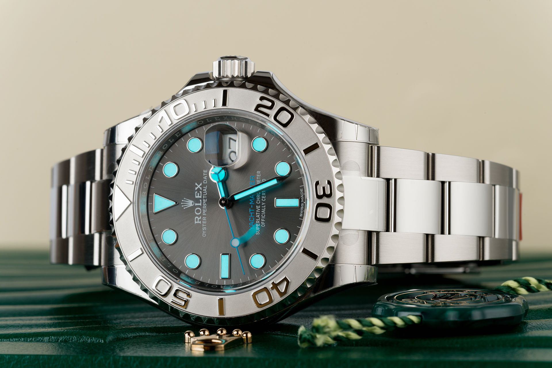 ref 116622 | Platinum Bezel 'Fully Stickered' | Rolex Yacht-Master