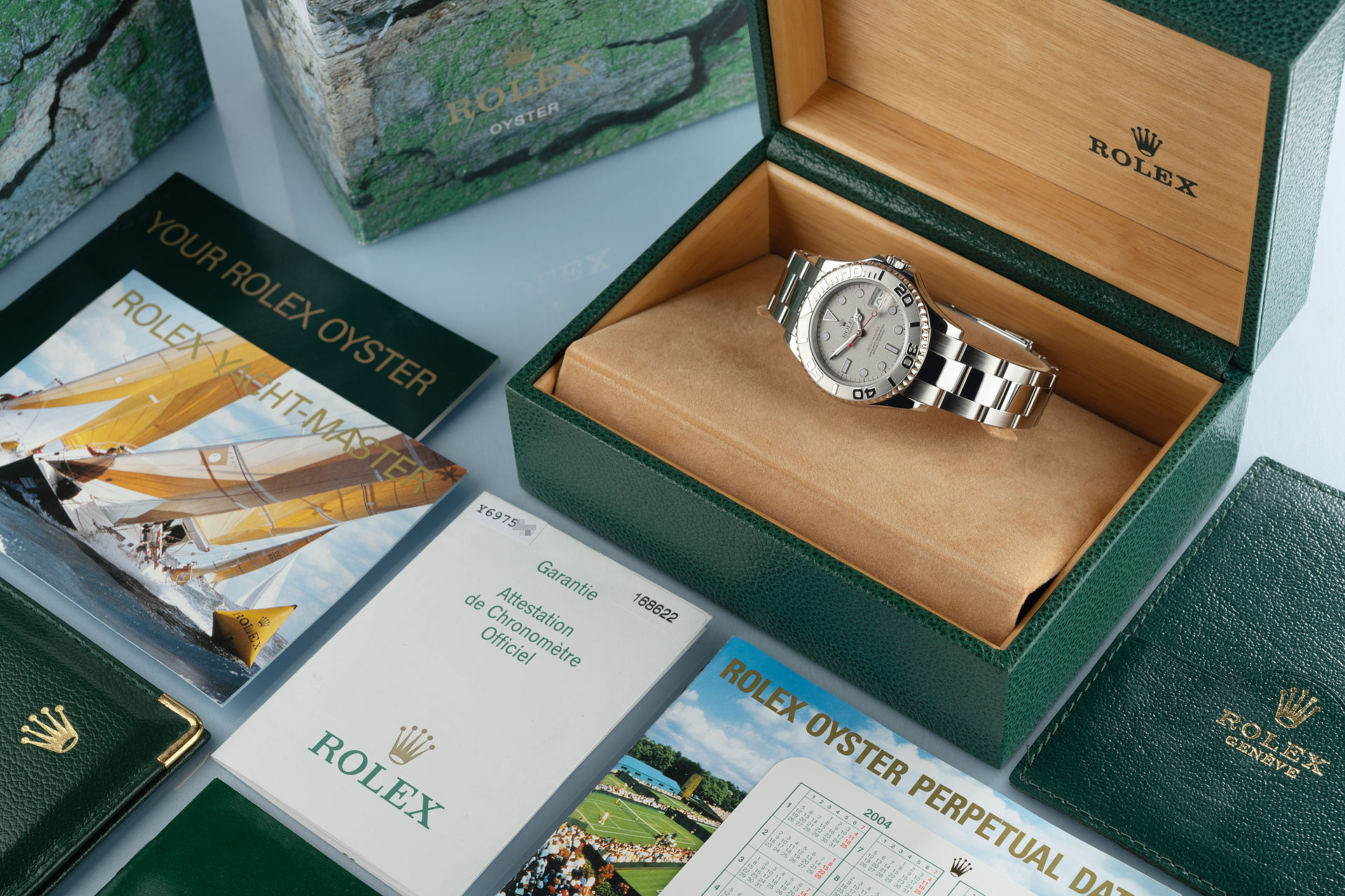 ref 168622 | Platinum Bezel Full Set | Rolex Yacht-Master