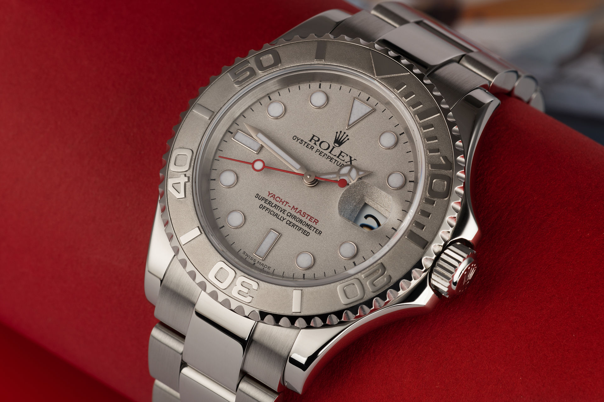 ref 16622 | 'Platinum Bezel' Rolex Warranty | Rolex Yacht-Master