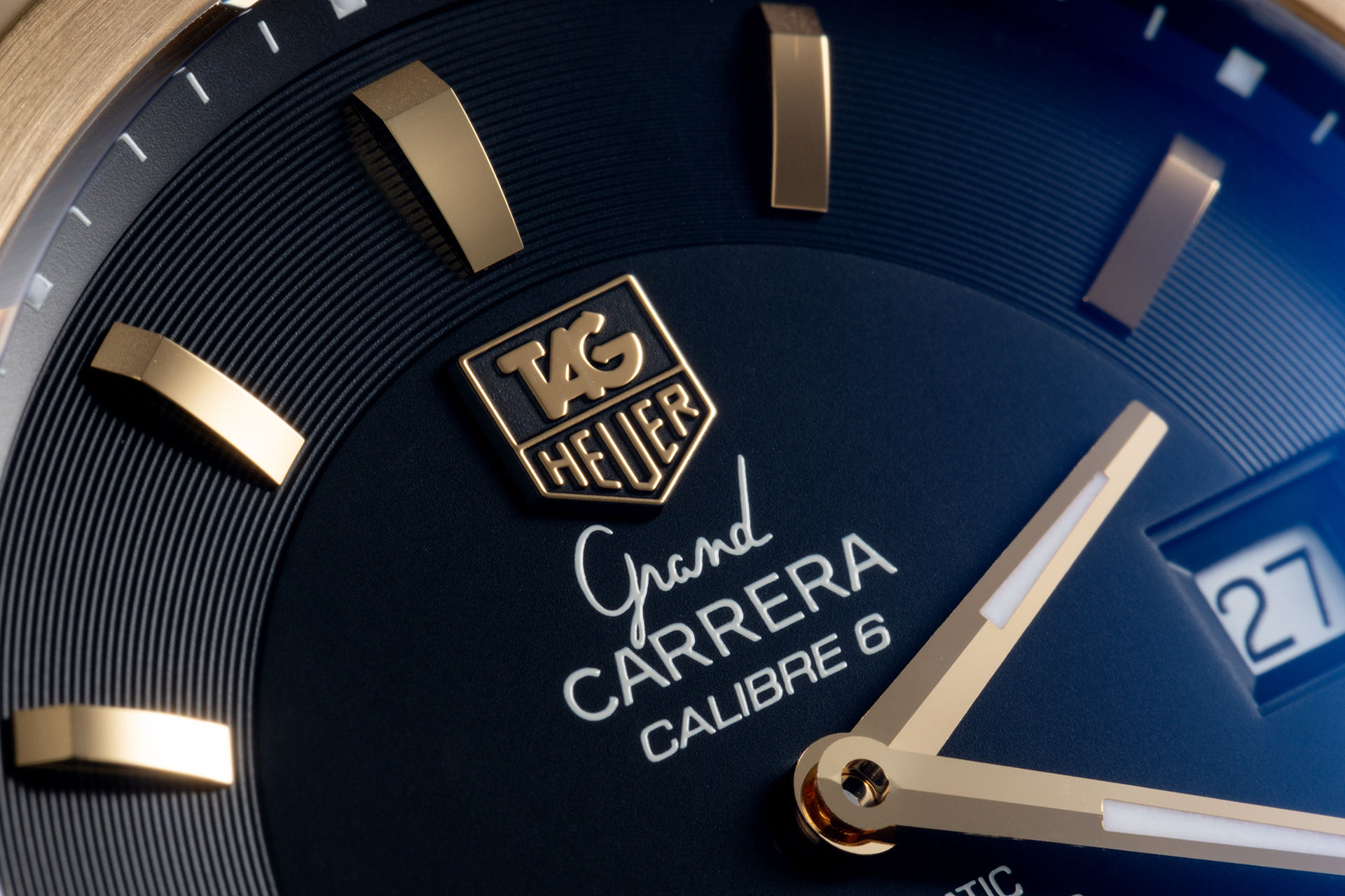 ref WAV515A | 'Calibre 6' Rose Gold & Steel | Tag Heuer Grand Carrera