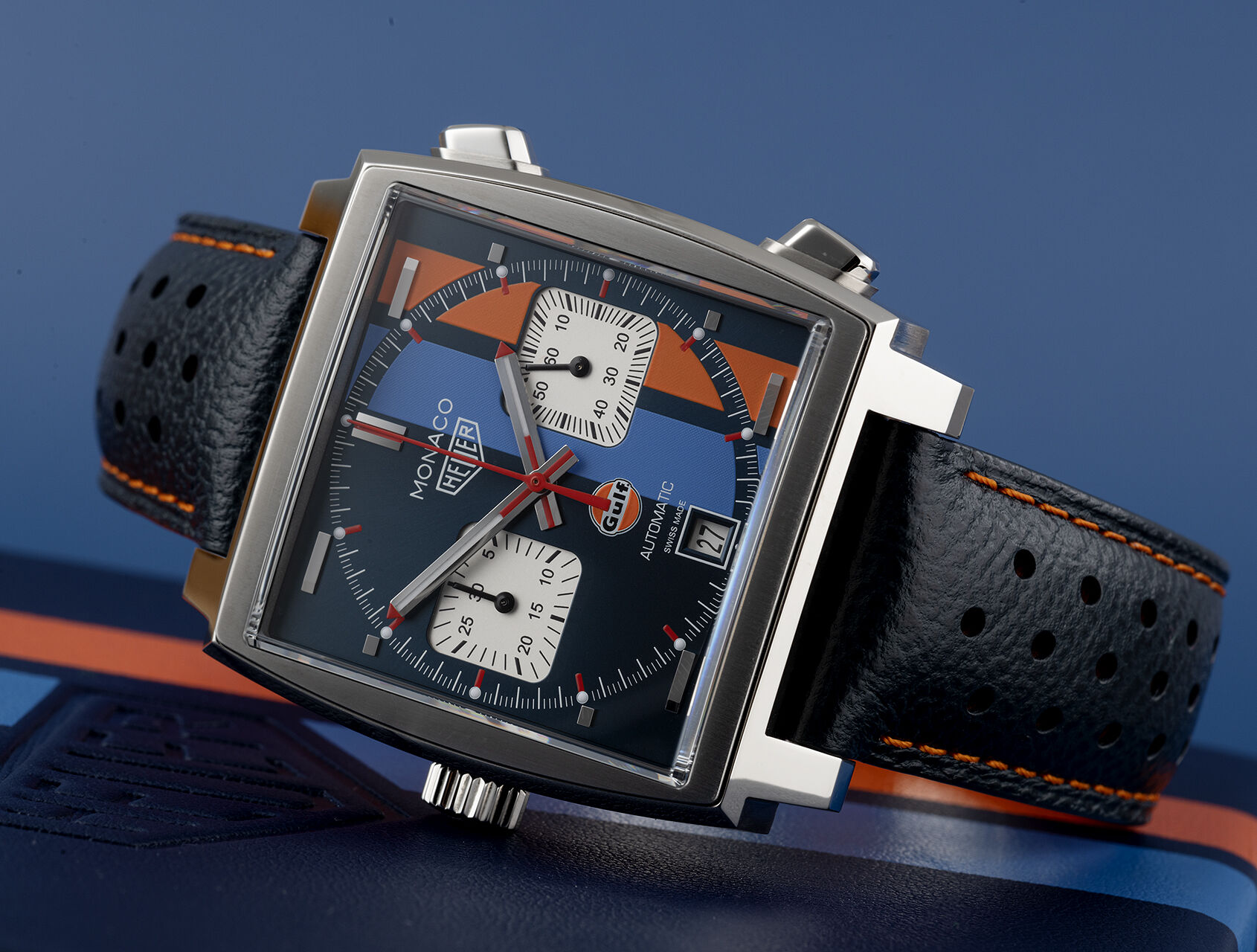 ref CAW211R.FC6401 | Gulf Racing Special Edition  | Tag Heuer Monaco