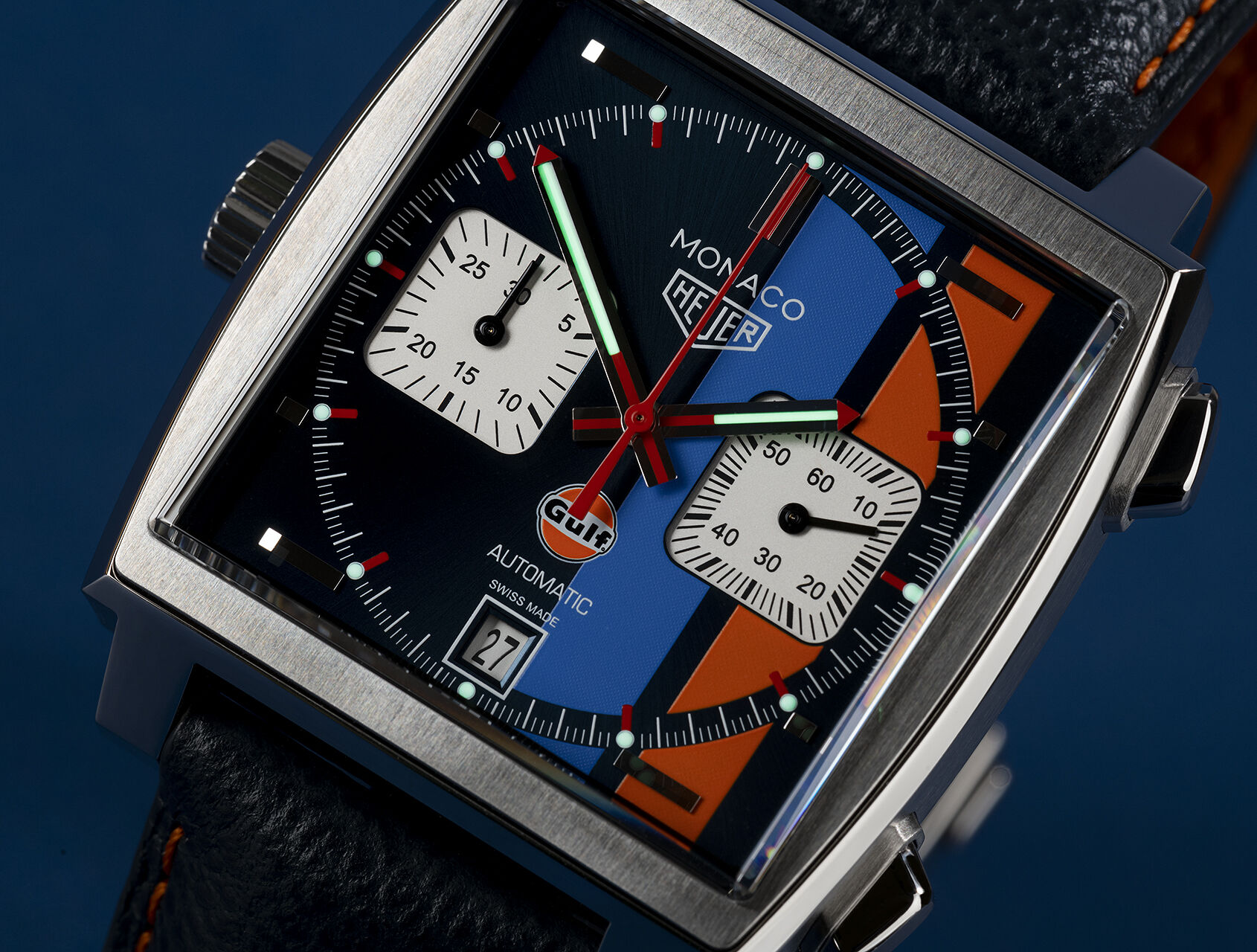 ref CAW211R.FC6401 | Gulf Racing Special Edition  | Tag Heuer Monaco