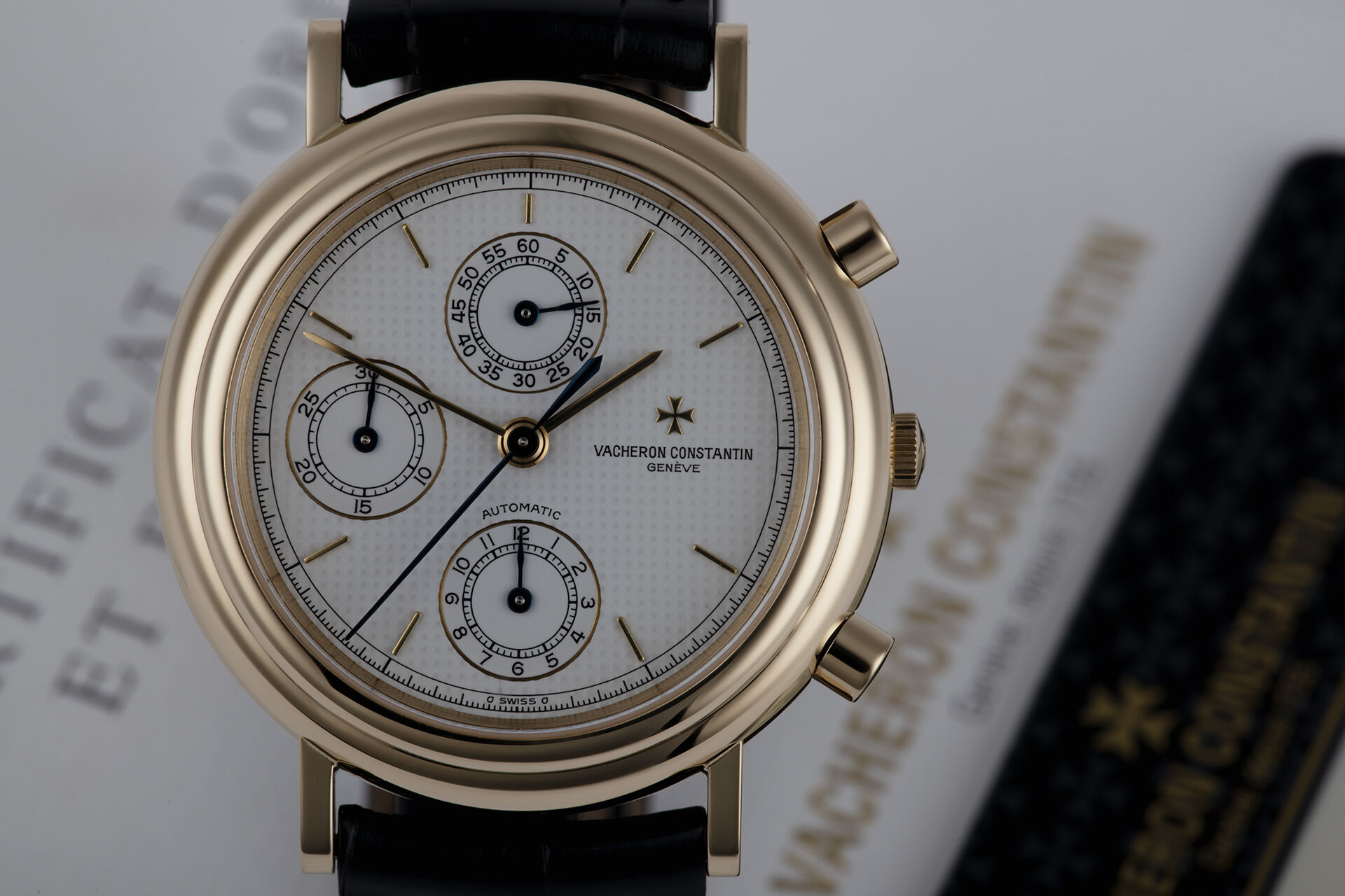 ref 47001/000J | Box & Certificate | Vacheron Constantin Historiques Chronograph