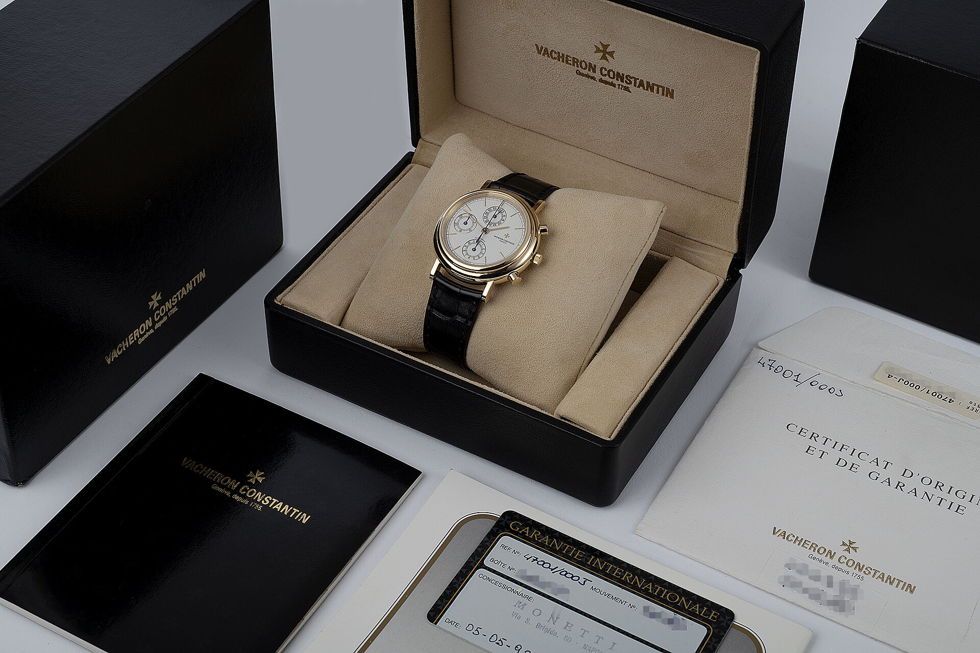 ref 47001/000J | Box & Certificate | Vacheron Constantin Historiques Chronograph