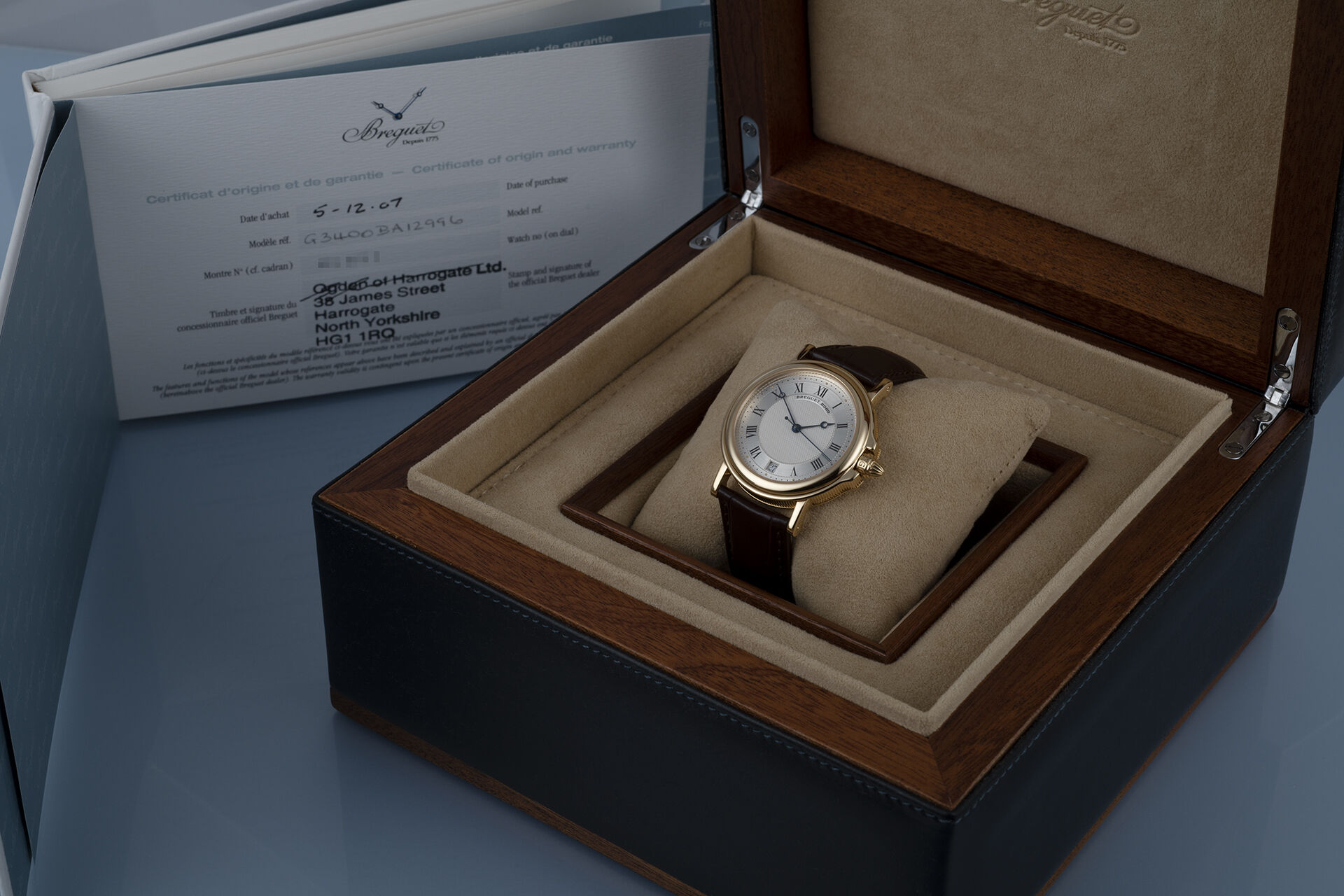 ref 3400BA/12/196 | 18ct Gold Box & Certificate | Breguet Marine