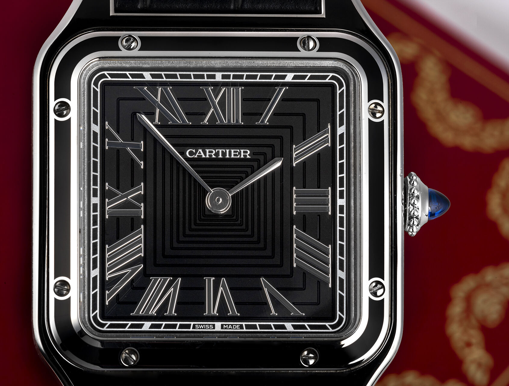 ref WSSA0046 | WSSA0046 - Black Lacquer | Cartier Santos Dumont