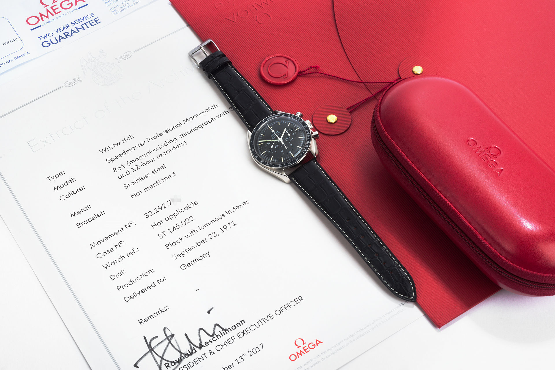 ref 145022-69 ST | Vintage 'Omega Warranty' | Omega Speedmaster