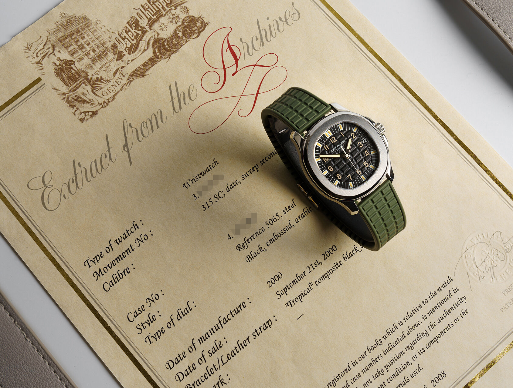 ref 5065A-001 | Aquanaut | Patek Philippe Aquanaut