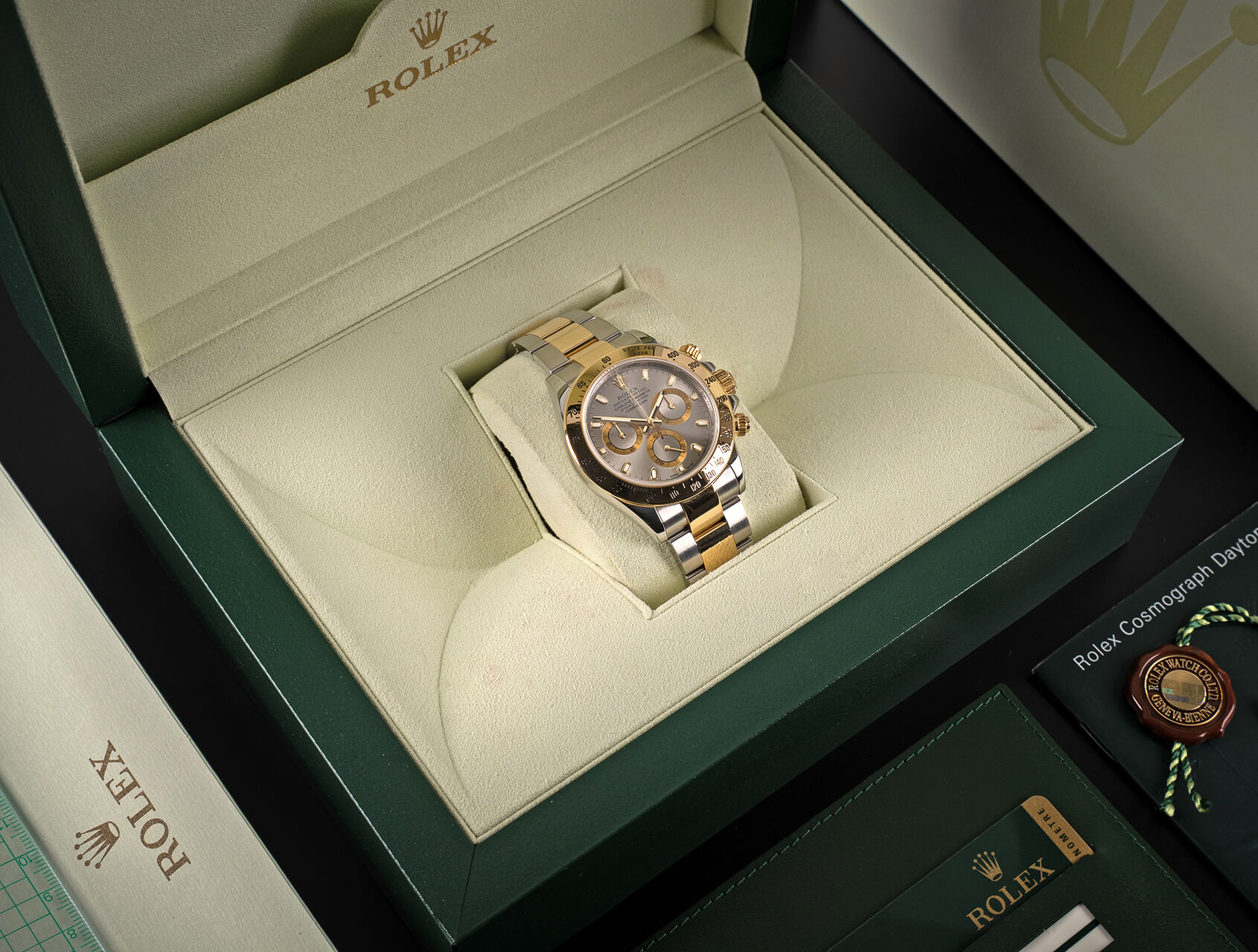 ref 116523 | 116523 - Box & Certificate | Rolex Cosmograph Daytona