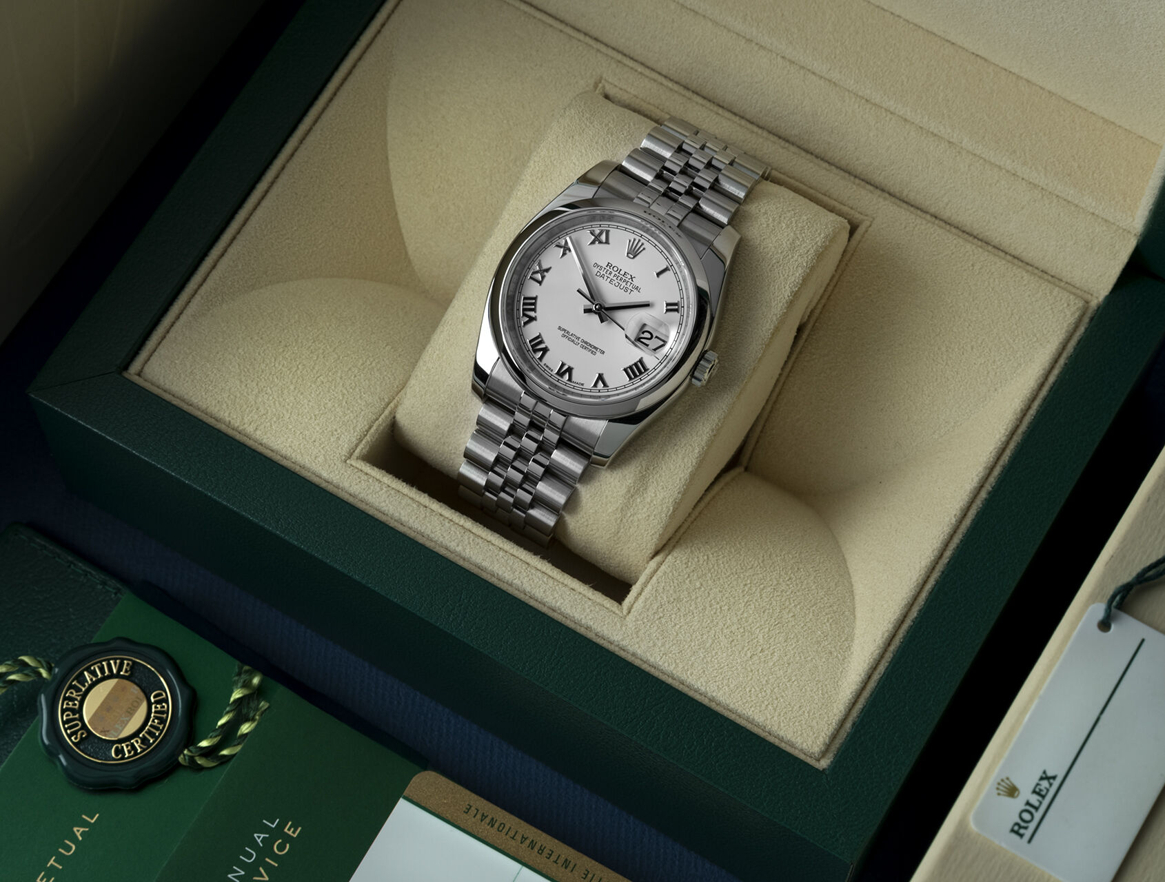 ref 116200 | 116200 - Box & Certificate | Rolex Datejust