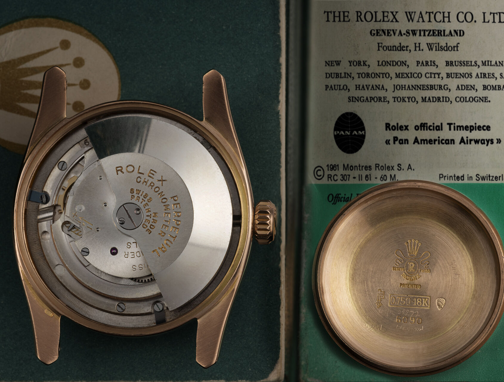 ref 6090 | 6090 - 18ct Rose Gold &nbsp;| Rolex Oyster Perpetual