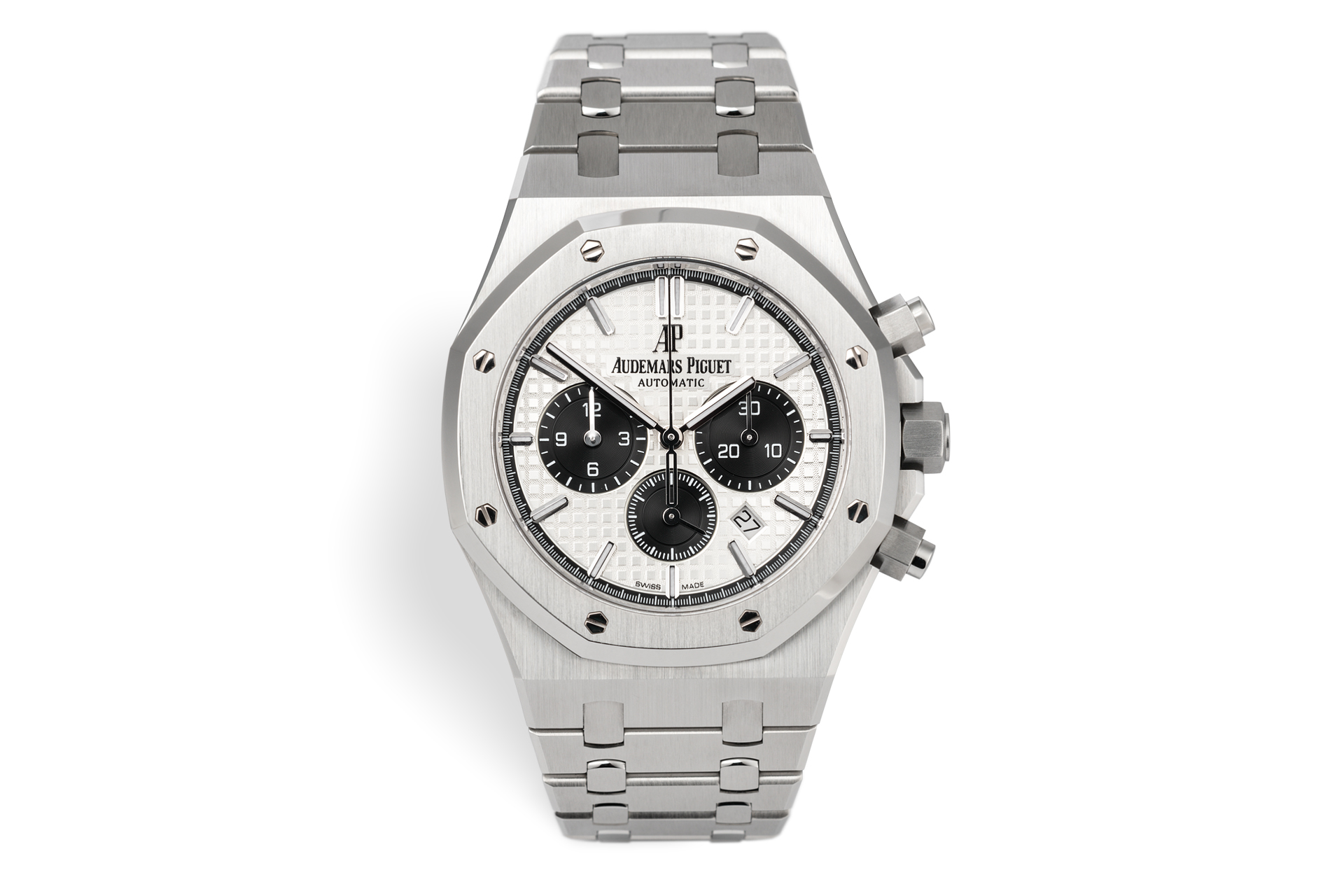 audemars piguet royal oak chronograph white dial