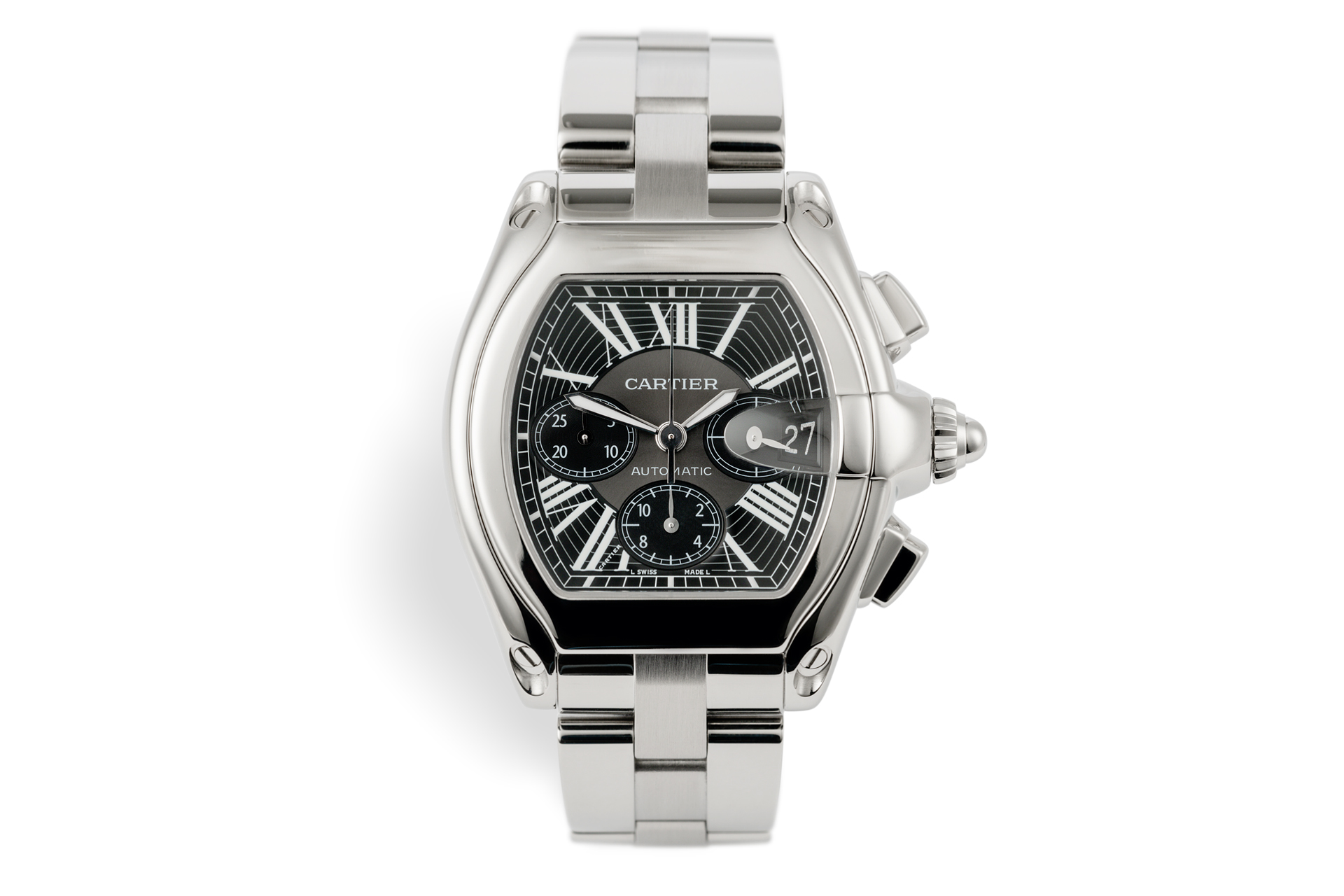cartier roadster chronograph automatic ref 2618