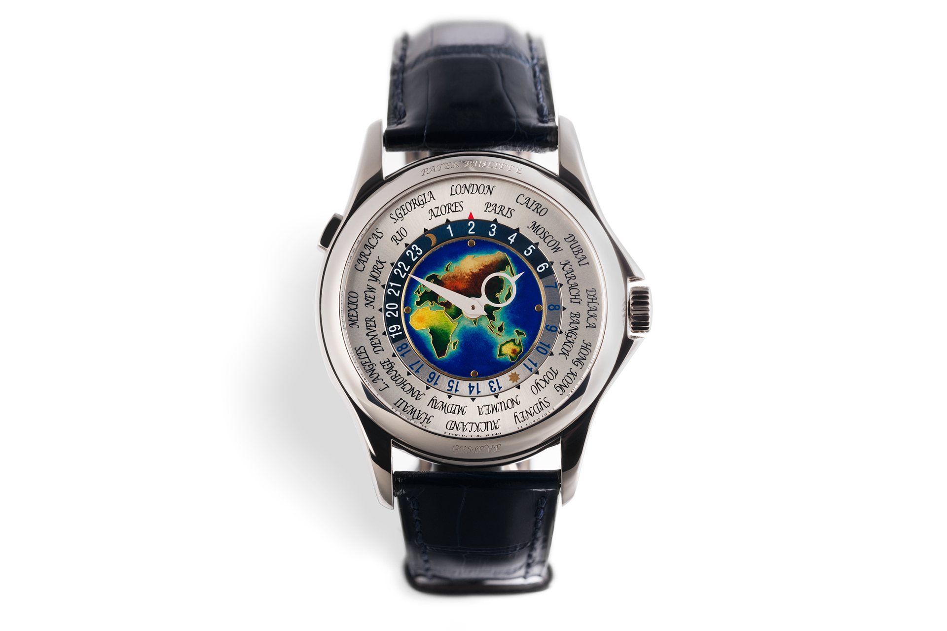 patek world time white gold