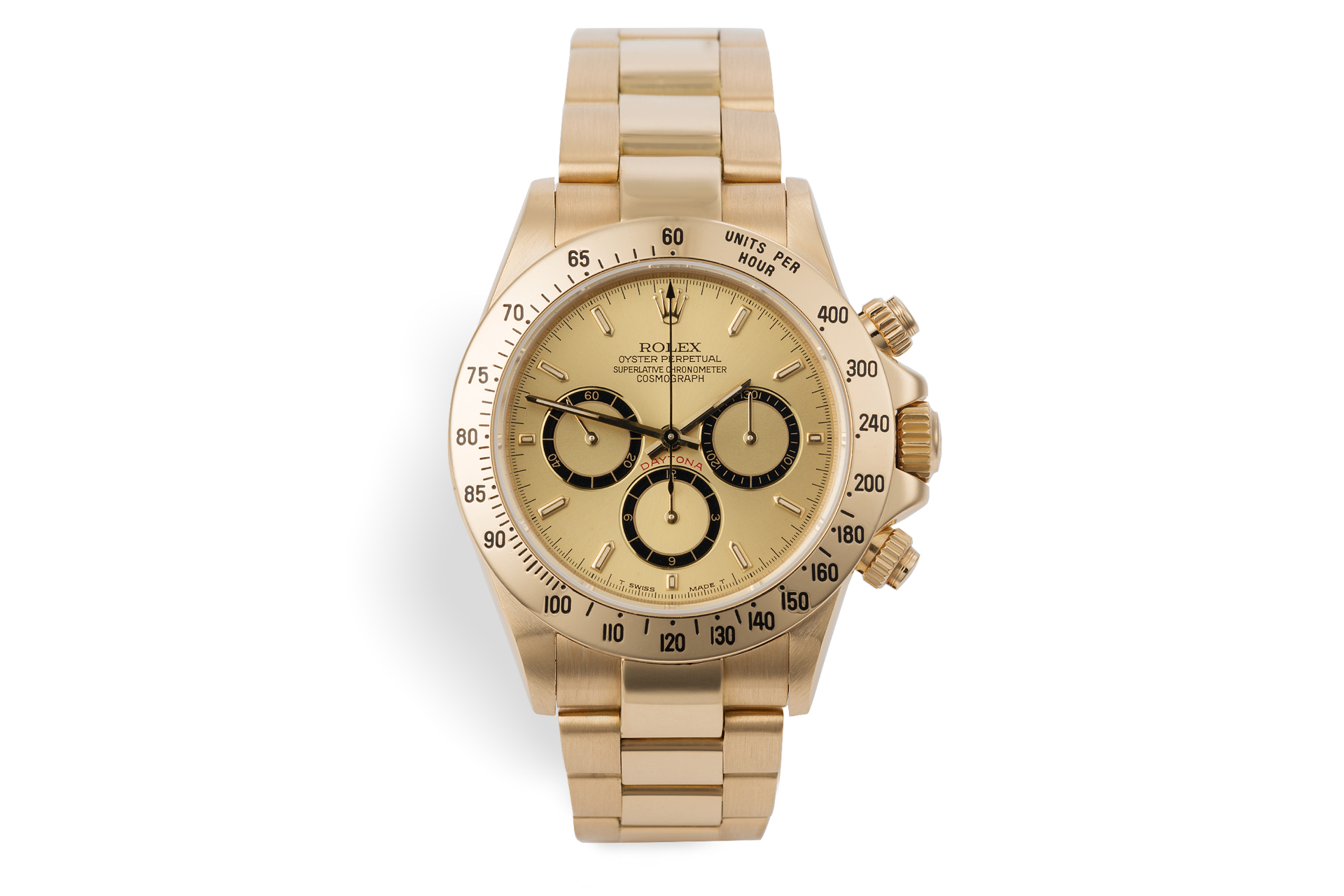 rolex daytona yellow gold zenith movement